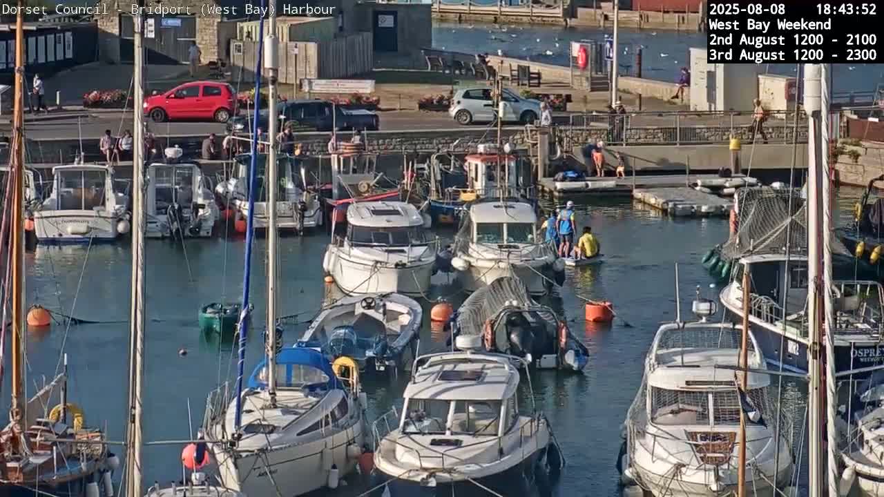 Bridport Harbour (West Bay) PTZ Live Cam - Bridport, Dorset, South West, England, United Kingdom