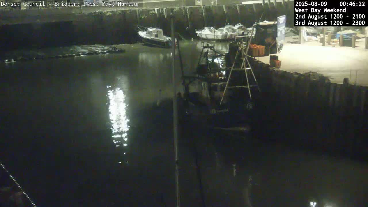 Bridport Harbour (West Bay) PTZ Live Cam - Bridport, Dorset, South West, England, United Kingdom