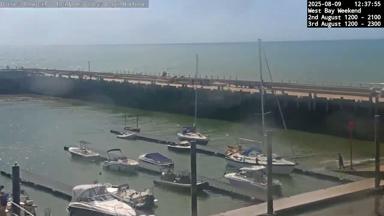Bridport Harbour (West Bay) PTZ Live Cam - Bridport, Dorset, South West, England, United Kingdom