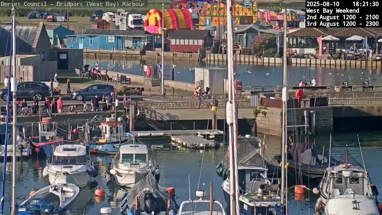 Bridport Harbour (West Bay) PTZ Live Cam - Bridport, Dorset, South West, England, United Kingdom