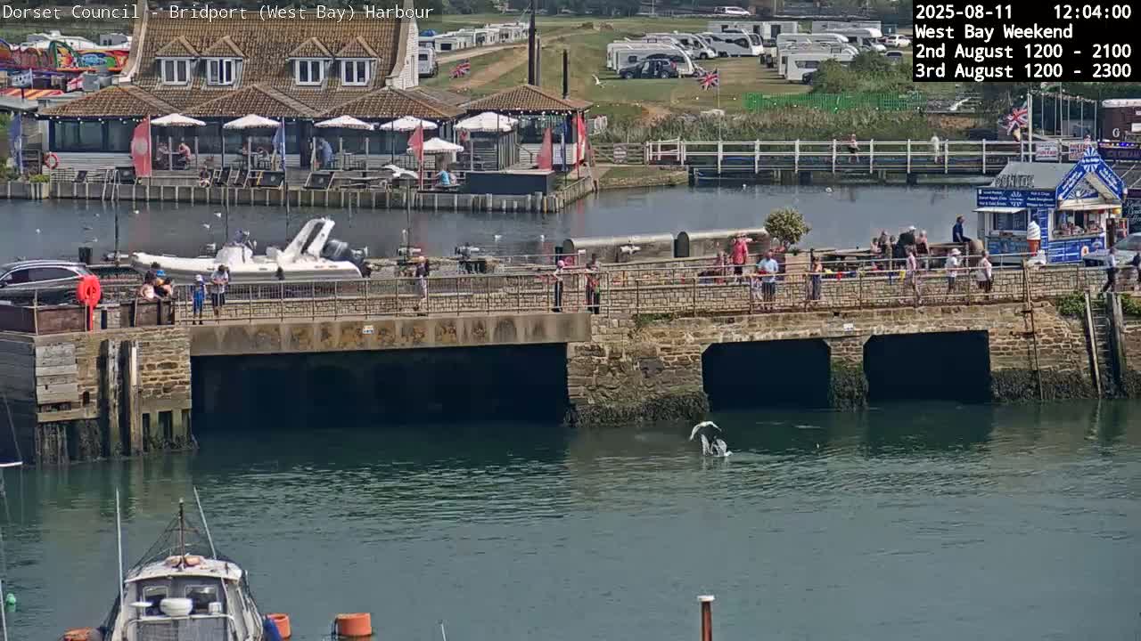 Bridport Harbour (West Bay) PTZ Live Cam - Bridport, Dorset, South West, England, United Kingdom