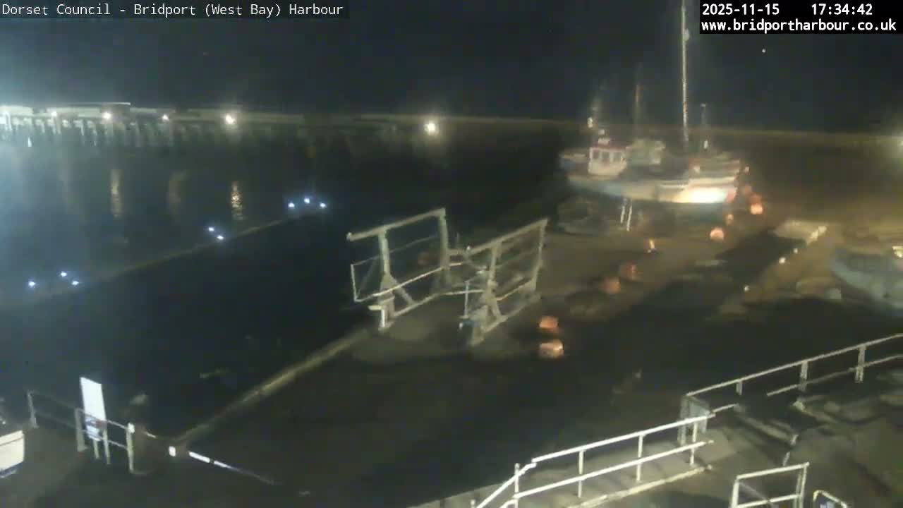 Bridport Harbour (West Bay) PTZ Live Cam - Bridport, Dorset, South West, England, United Kingdom