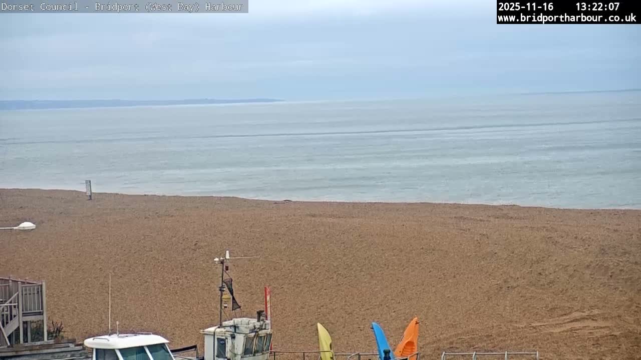 Bridport Harbour (West Bay) PTZ Live Cam - Bridport, Dorset, South West, England, United Kingdom