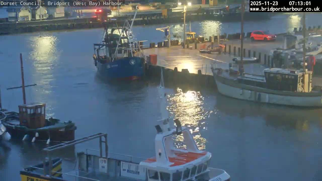 Bridport Harbour (West Bay) PTZ Live Cam - Bridport, Dorset, South West, England, United Kingdom