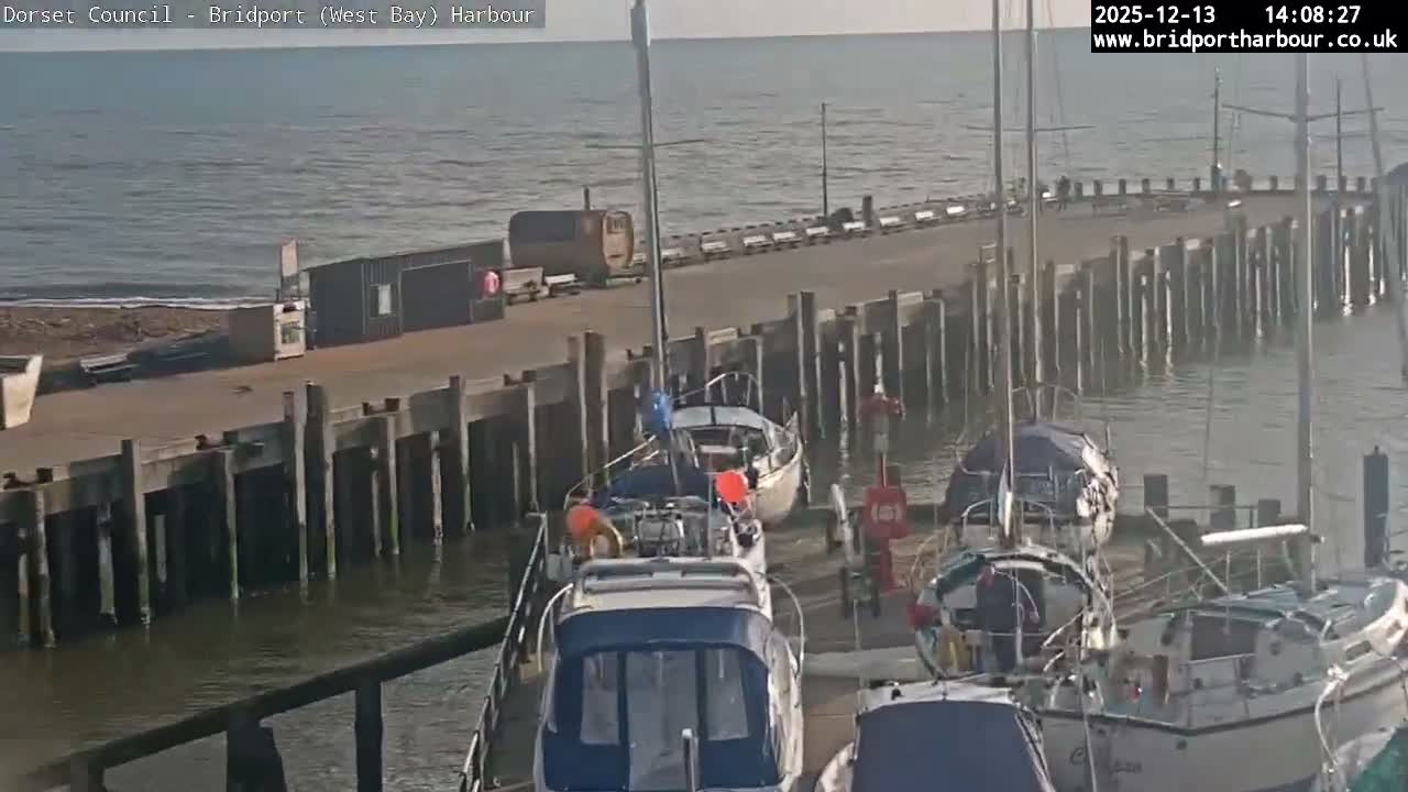 Bridport Harbour (West Bay) PTZ Live Cam - Bridport, Dorset, South West, England, United Kingdom