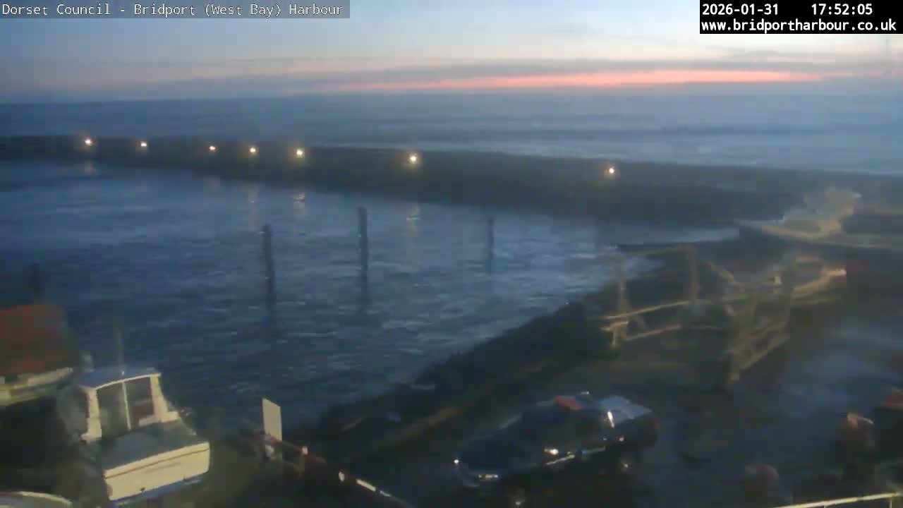 Bridport Harbour (West Bay) PTZ Live Cam - Bridport, Dorset, South West, England, United Kingdom