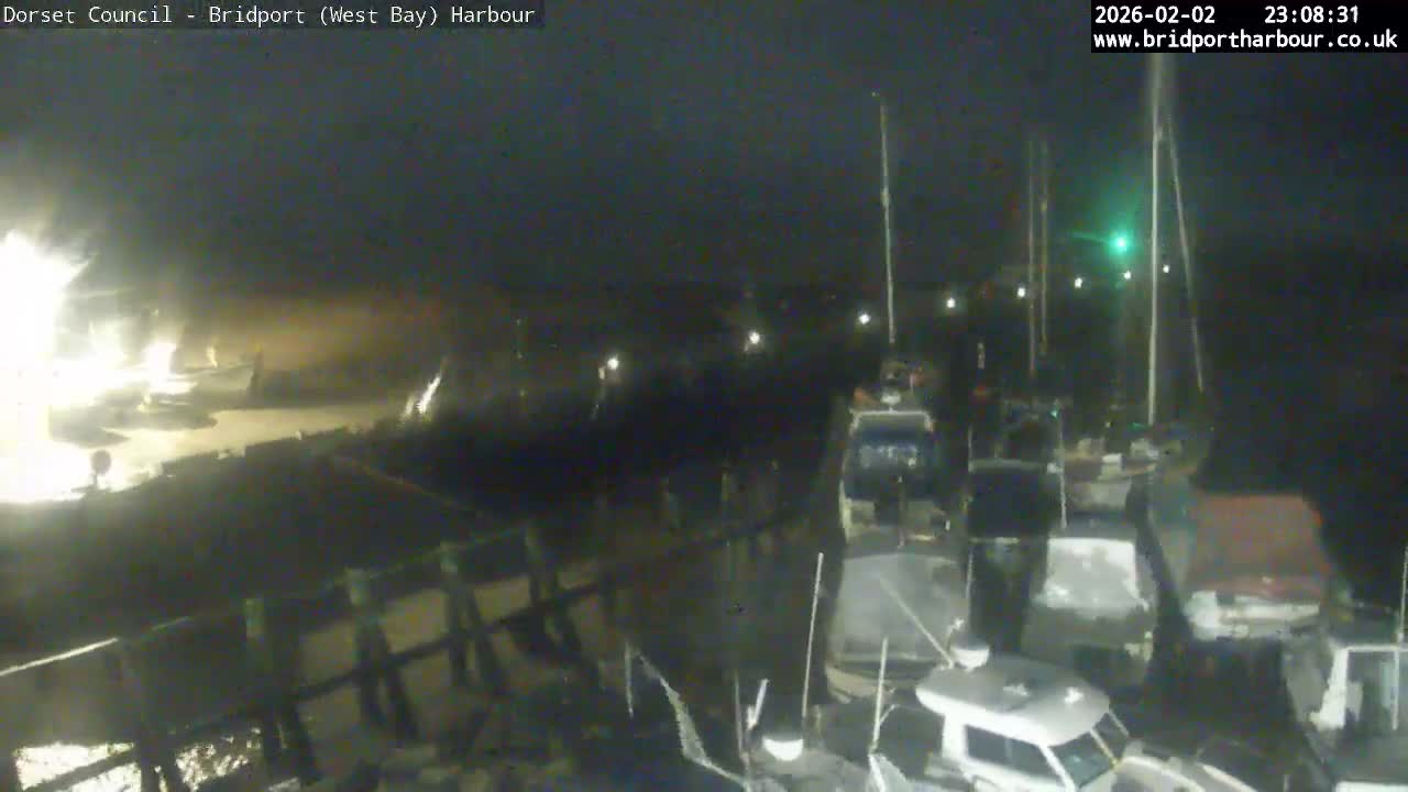 Bridport Harbour (West Bay) PTZ Live Cam - Bridport, Dorset, South West, England, United Kingdom