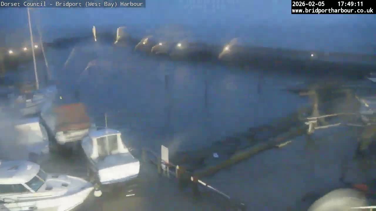 Bridport Harbour (West Bay) PTZ Live Cam - Bridport, Dorset, South West, England, United Kingdom
