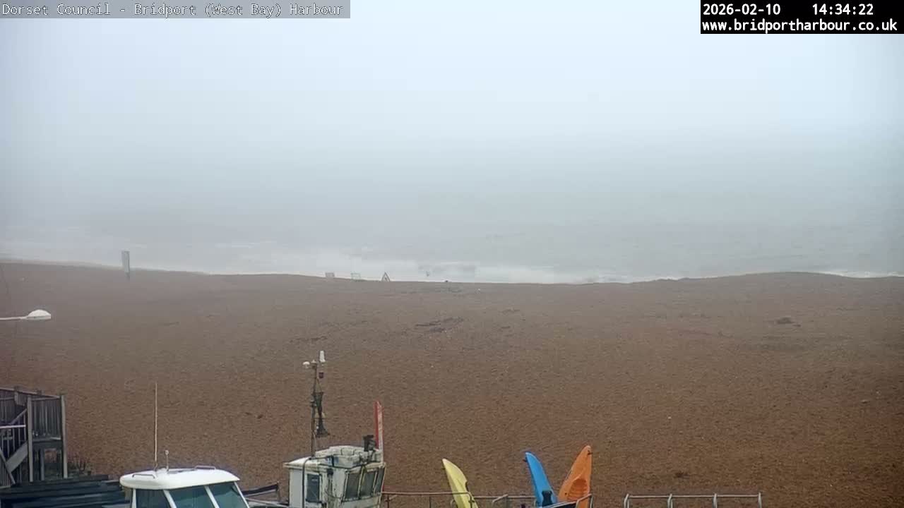Bridport Harbour (West Bay) PTZ Live Cam - Bridport, Dorset, South West, England, United Kingdom