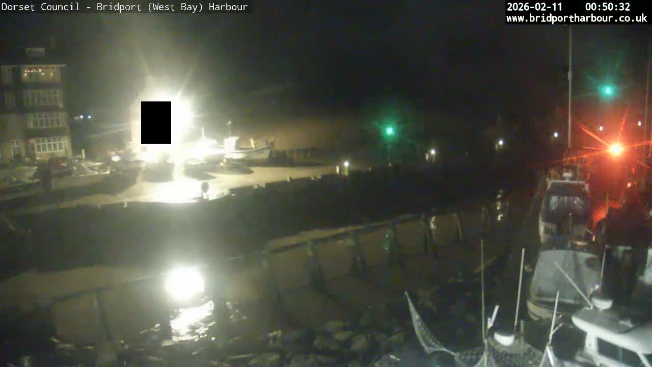 Bridport Harbour (West Bay) PTZ Live Cam - Bridport, Dorset, South West, England, United Kingdom