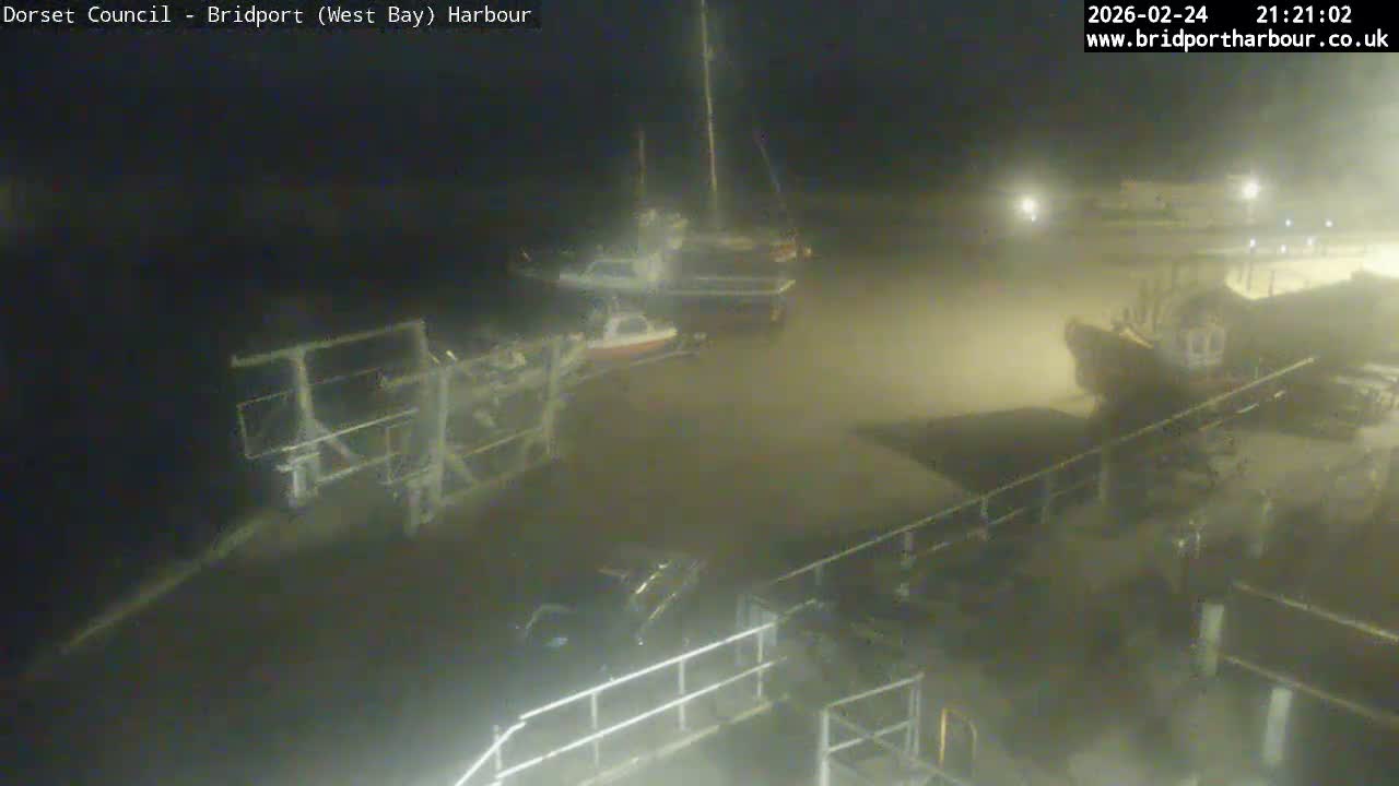 Bridport Harbour (West Bay) PTZ Live Cam - Bridport, Dorset, South West, England, United Kingdom