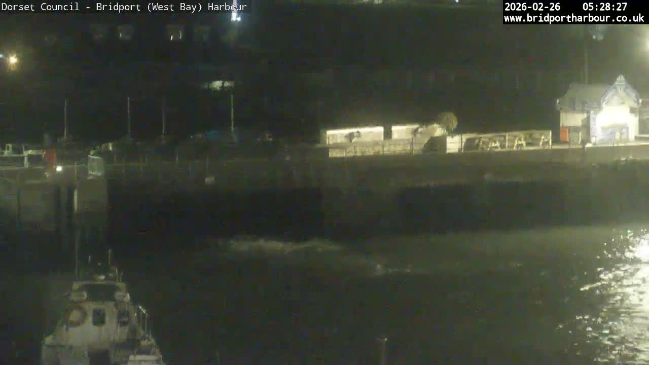 Bridport Harbour (West Bay) PTZ Live Cam - Bridport, Dorset, South West, England, United Kingdom