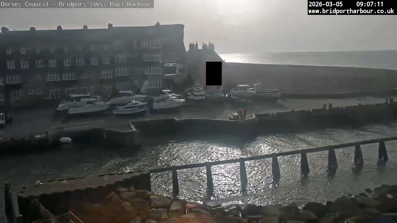 Bridport Harbour (West Bay) PTZ Live Cam - Bridport, Dorset, South West, England, United Kingdom