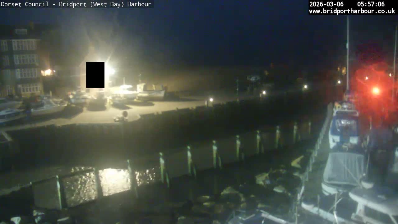 Bridport Harbour (West Bay) PTZ Live Cam - Bridport, Dorset, South West, England, United Kingdom