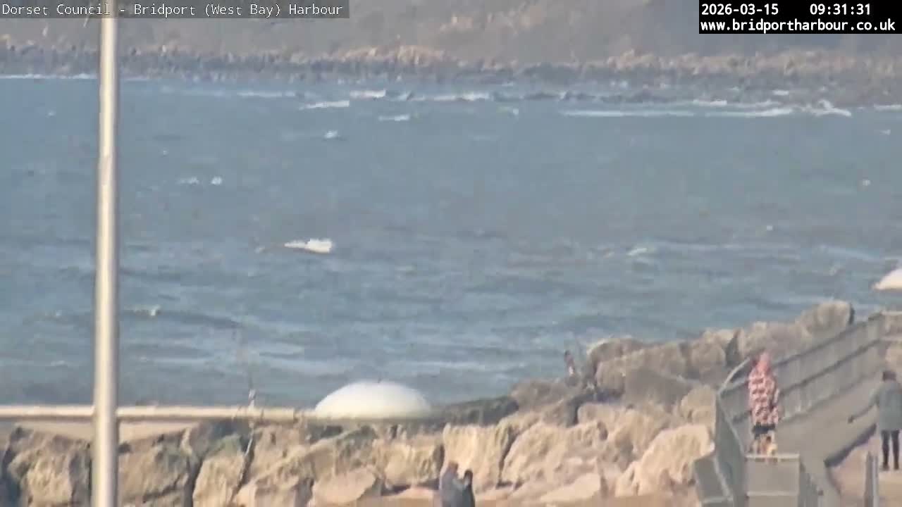 Bridport Harbour (West Bay) PTZ Live Cam - Bridport, Dorset, South West, England, United Kingdom