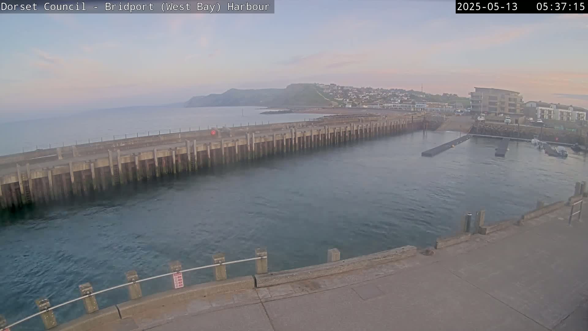 Bridport Harbour West Beach Live Cam - Bridport, Dorset, South West, England, United Kingdom