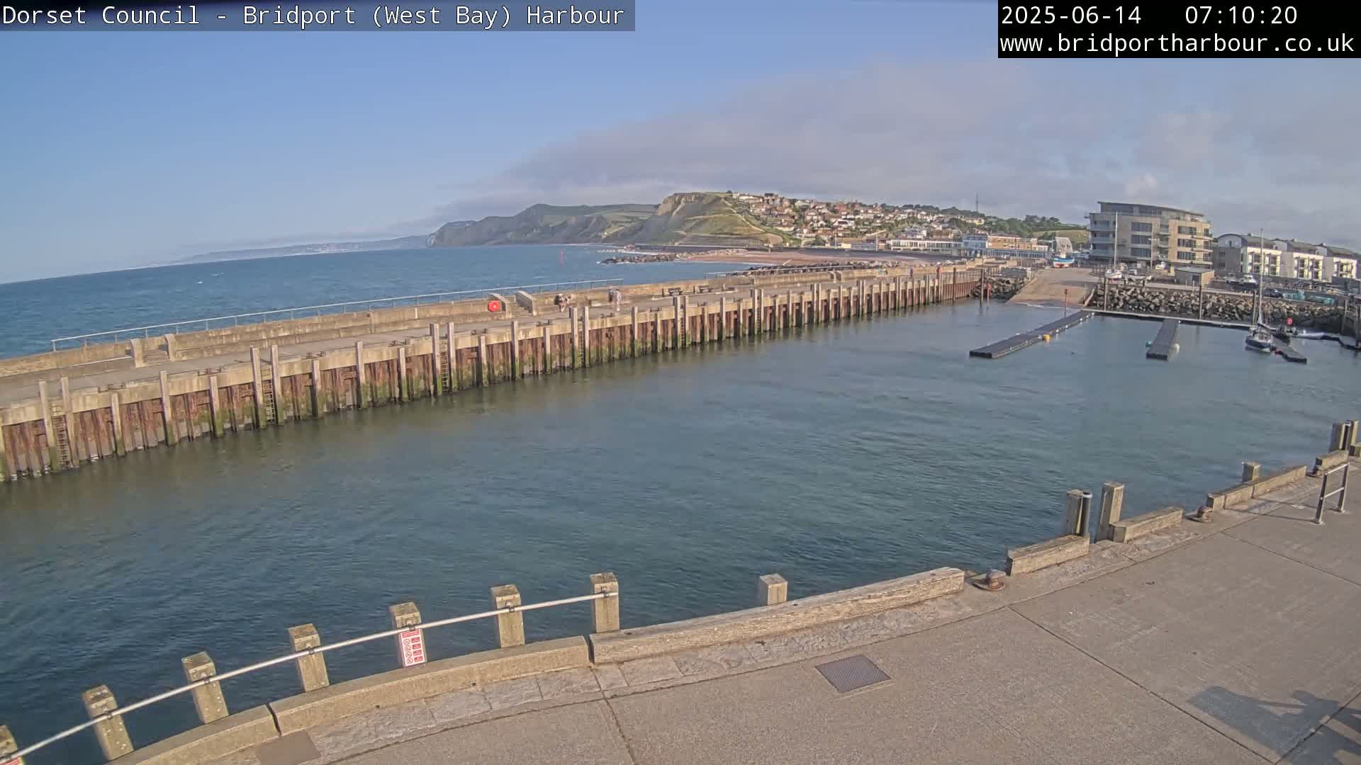 Bridport Harbour West Beach Live Cam - Bridport, Dorset, South West, England, United Kingdom