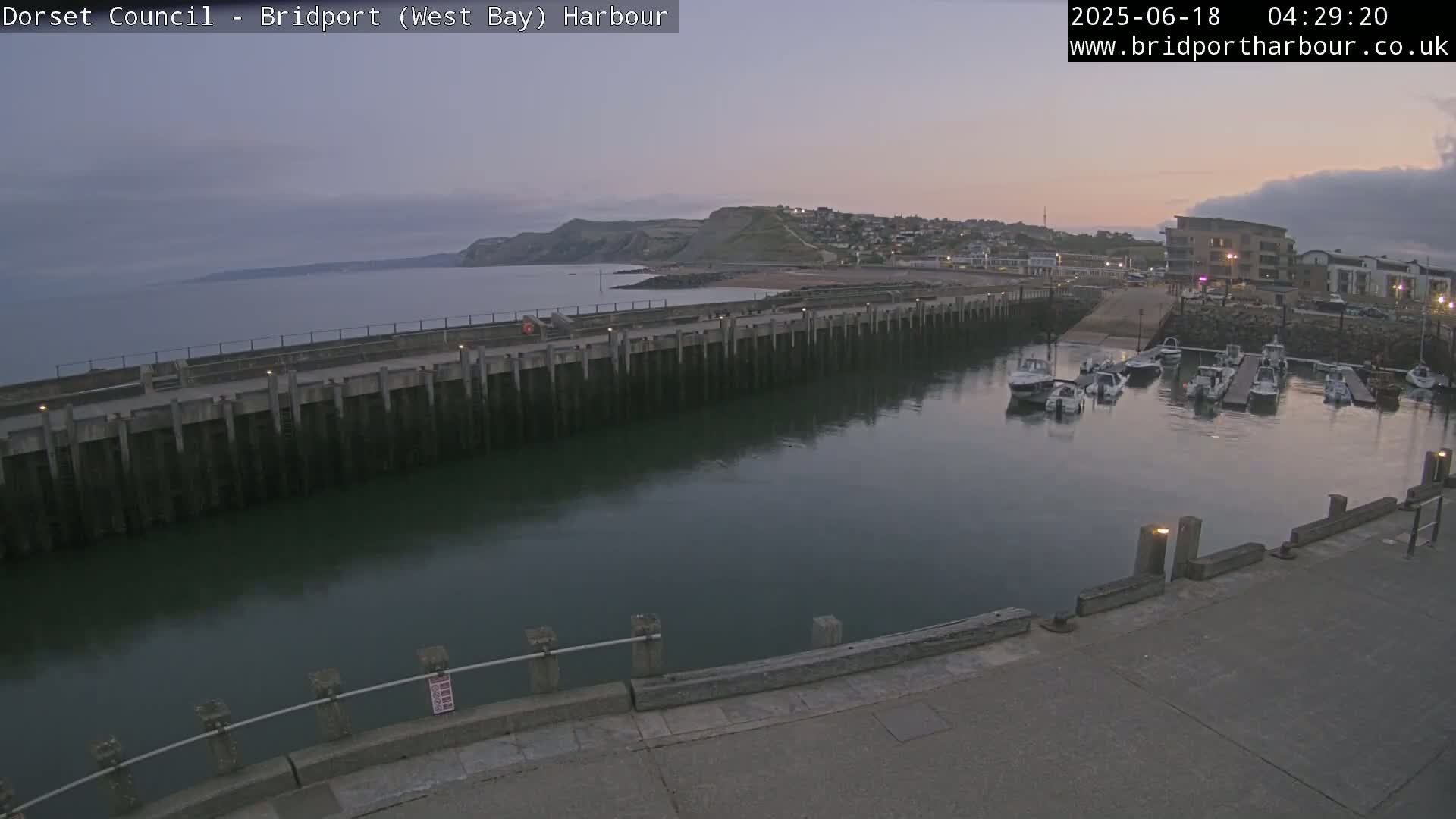 Bridport Harbour West Beach Live Cam - Bridport, Dorset, South West, England, United Kingdom