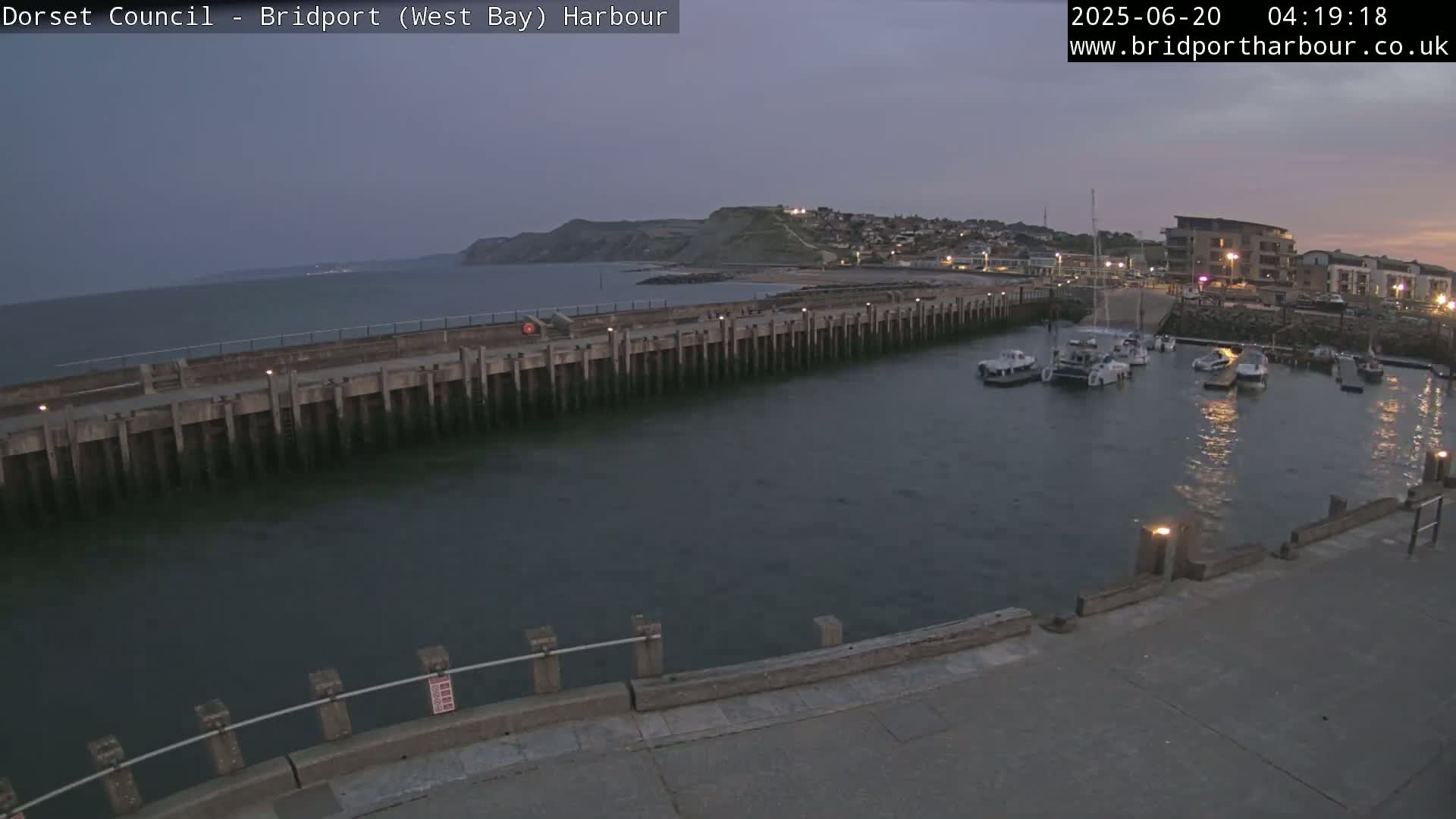Bridport Harbour West Beach Live Cam - Bridport, Dorset, South West, England, United Kingdom