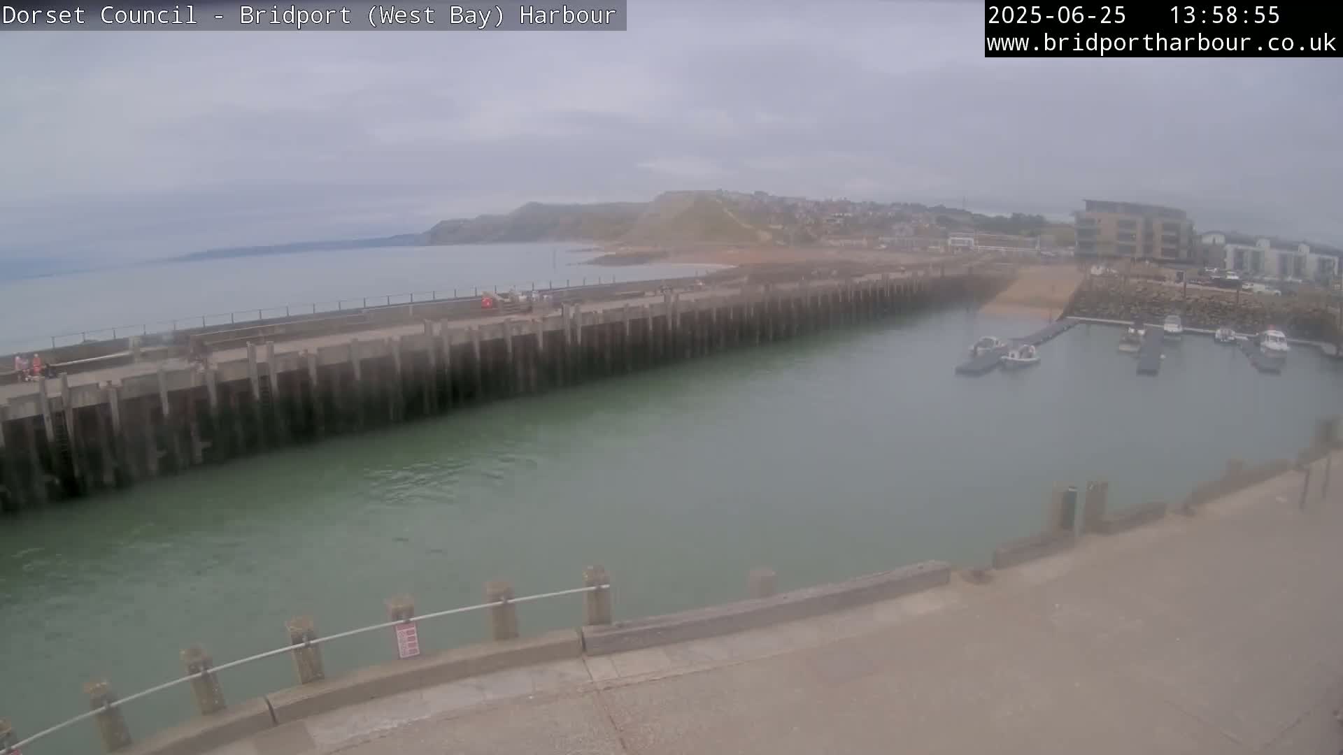 Bridport Harbour West Beach Live Cam - Bridport, Dorset, South West, England, United Kingdom