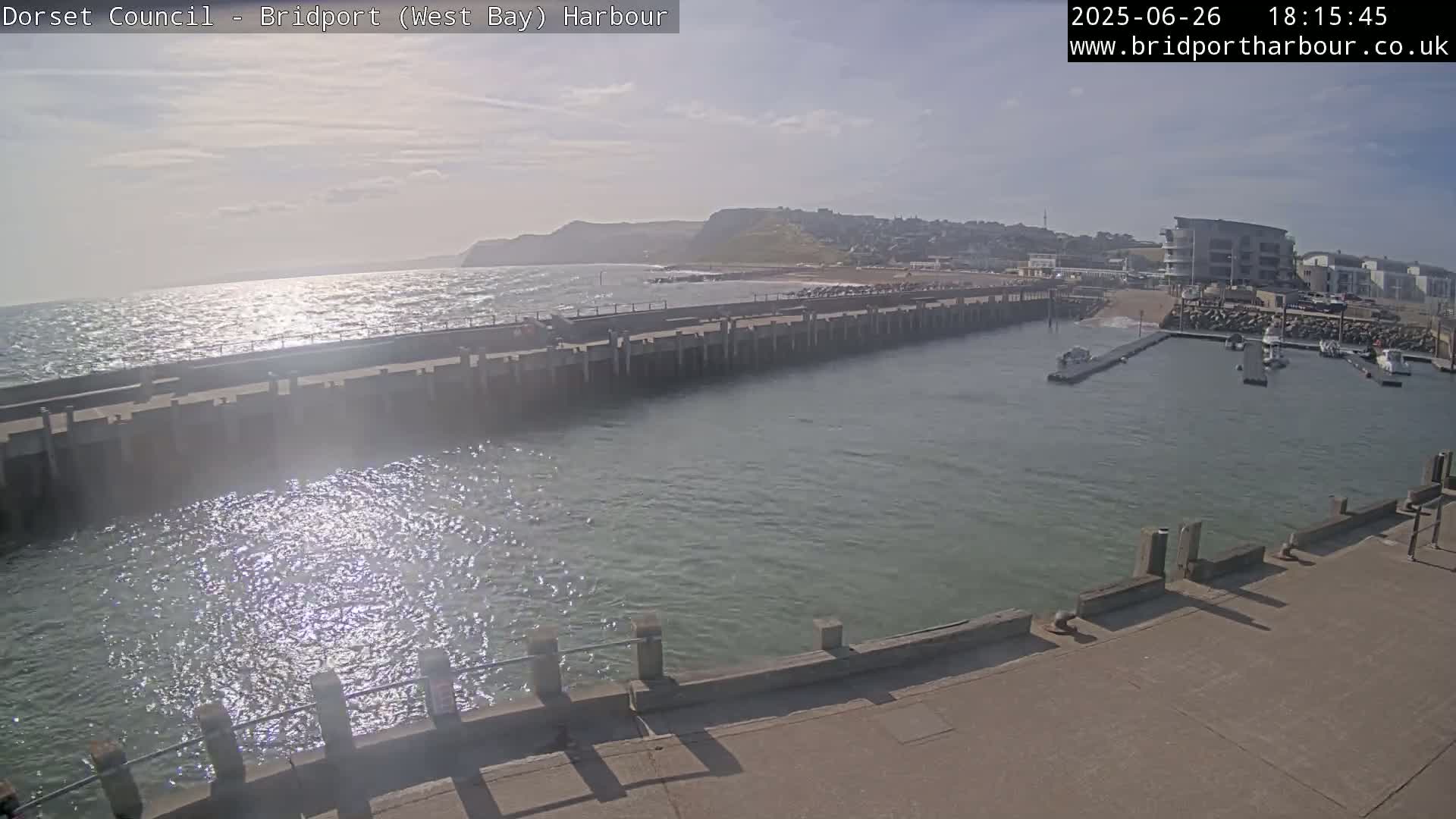 Bridport Harbour West Beach Live Cam - Bridport, Dorset, South West, England, United Kingdom