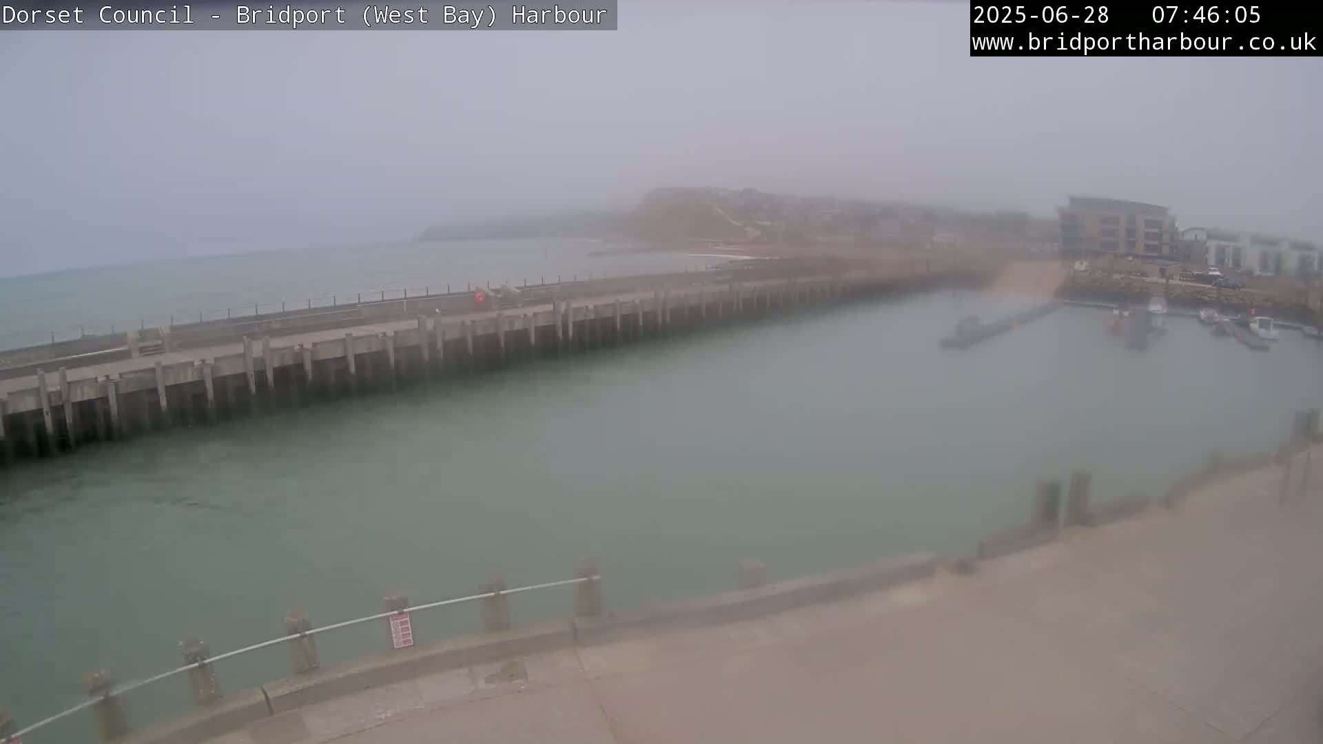 Bridport Harbour West Beach Live Cam - Bridport, Dorset, South West, England, United Kingdom