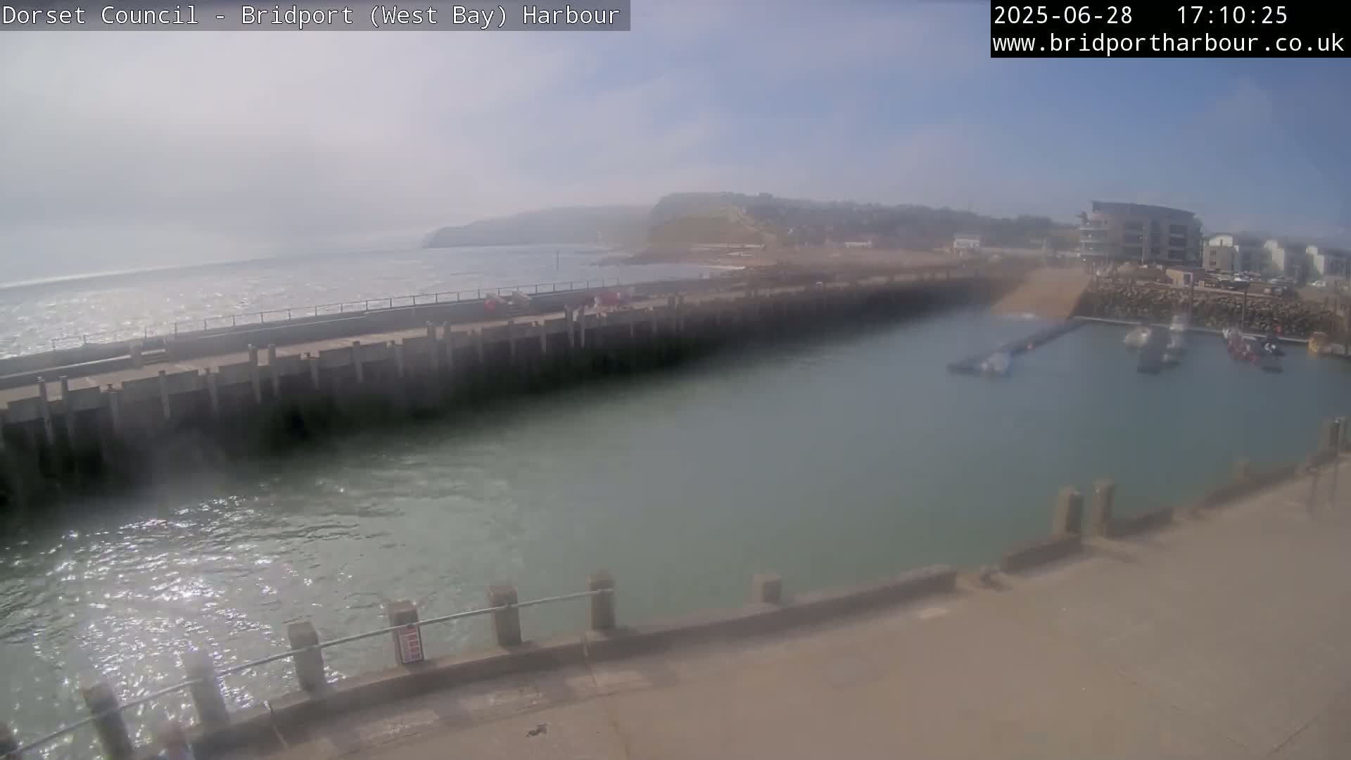 Bridport Harbour West Beach Live Cam - Bridport, Dorset, South West, England, United Kingdom