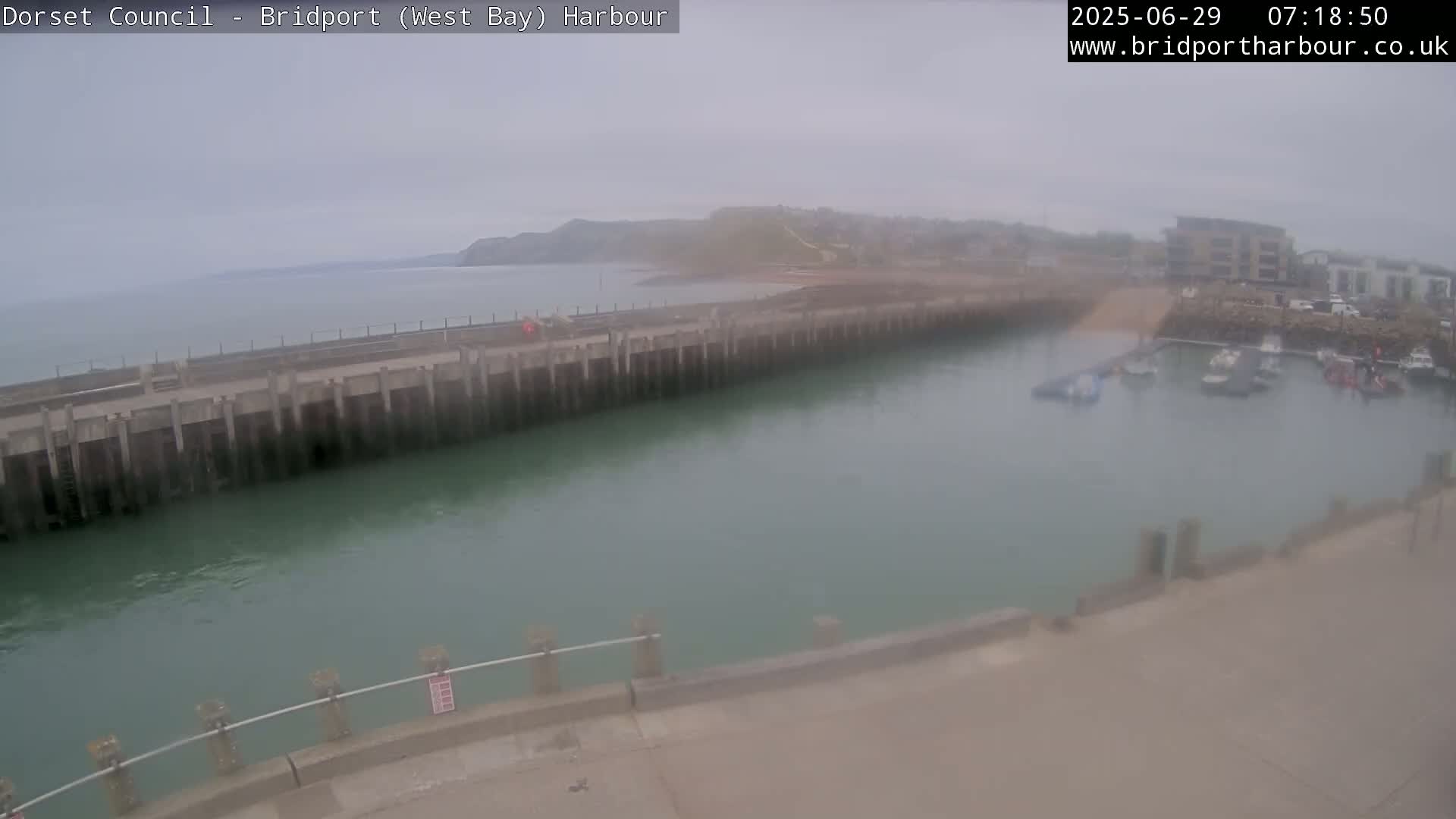 Bridport Harbour West Beach Live Cam - Bridport, Dorset, South West, England, United Kingdom