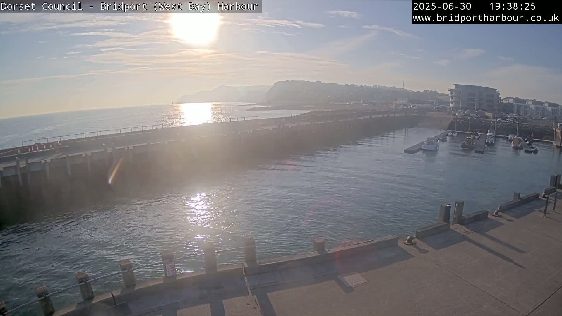 Bridport Harbour West Beach Live Cam - Bridport, Dorset, South West, England, United Kingdom