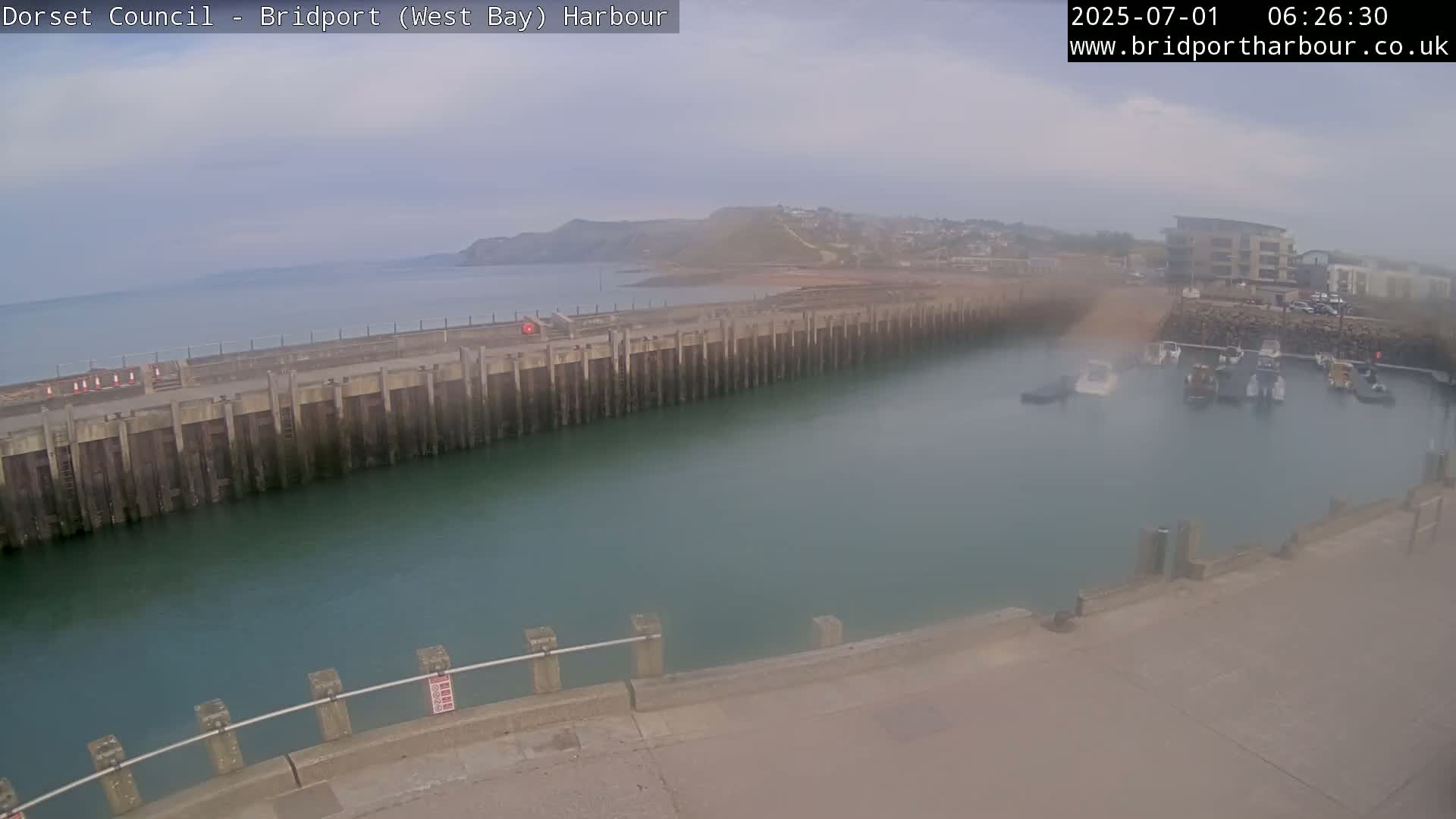 Bridport Harbour West Beach Live Cam - Bridport, Dorset, South West, England, United Kingdom