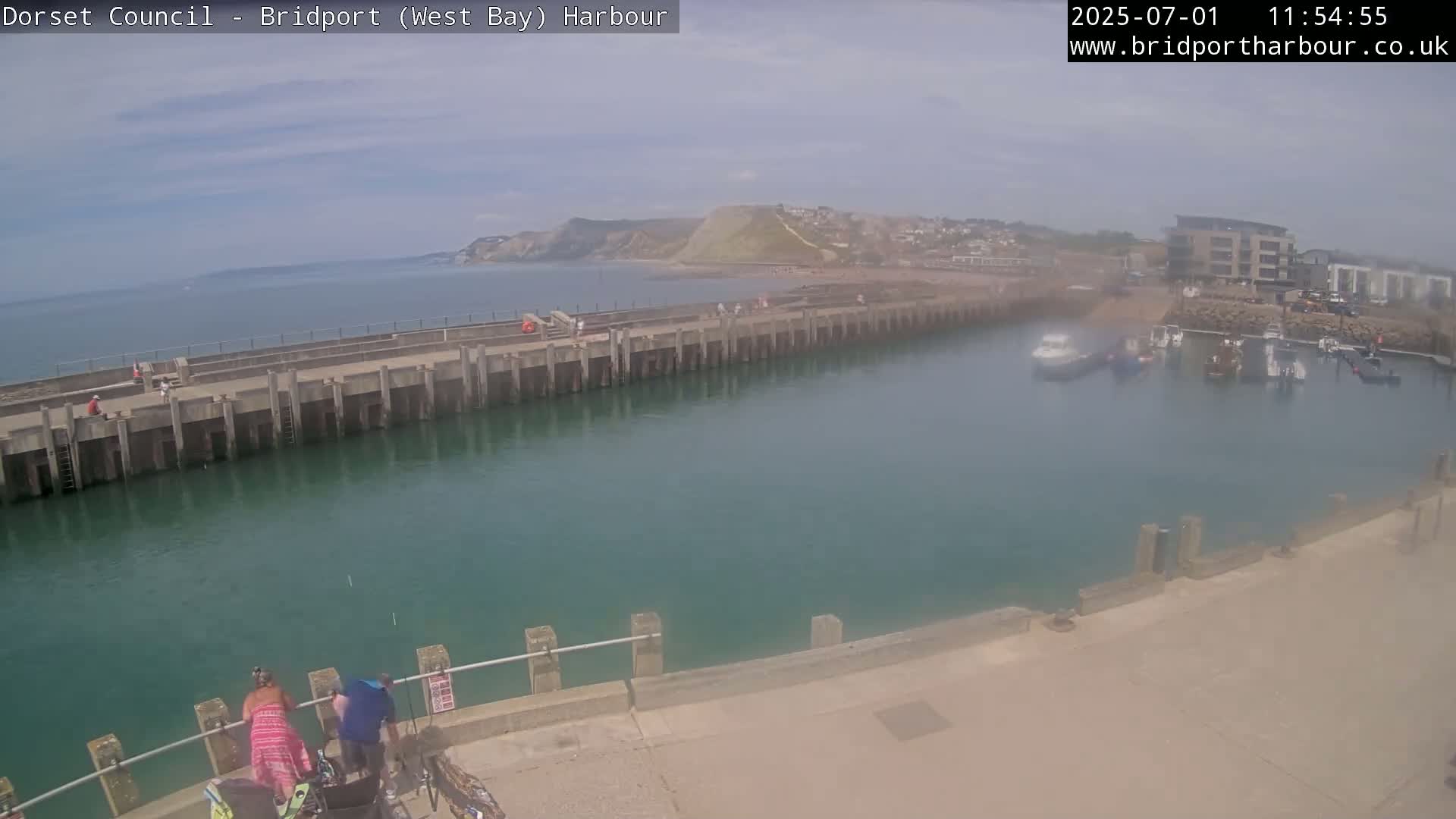 Bridport Harbour West Beach Live Cam - Bridport, Dorset, South West, England, United Kingdom