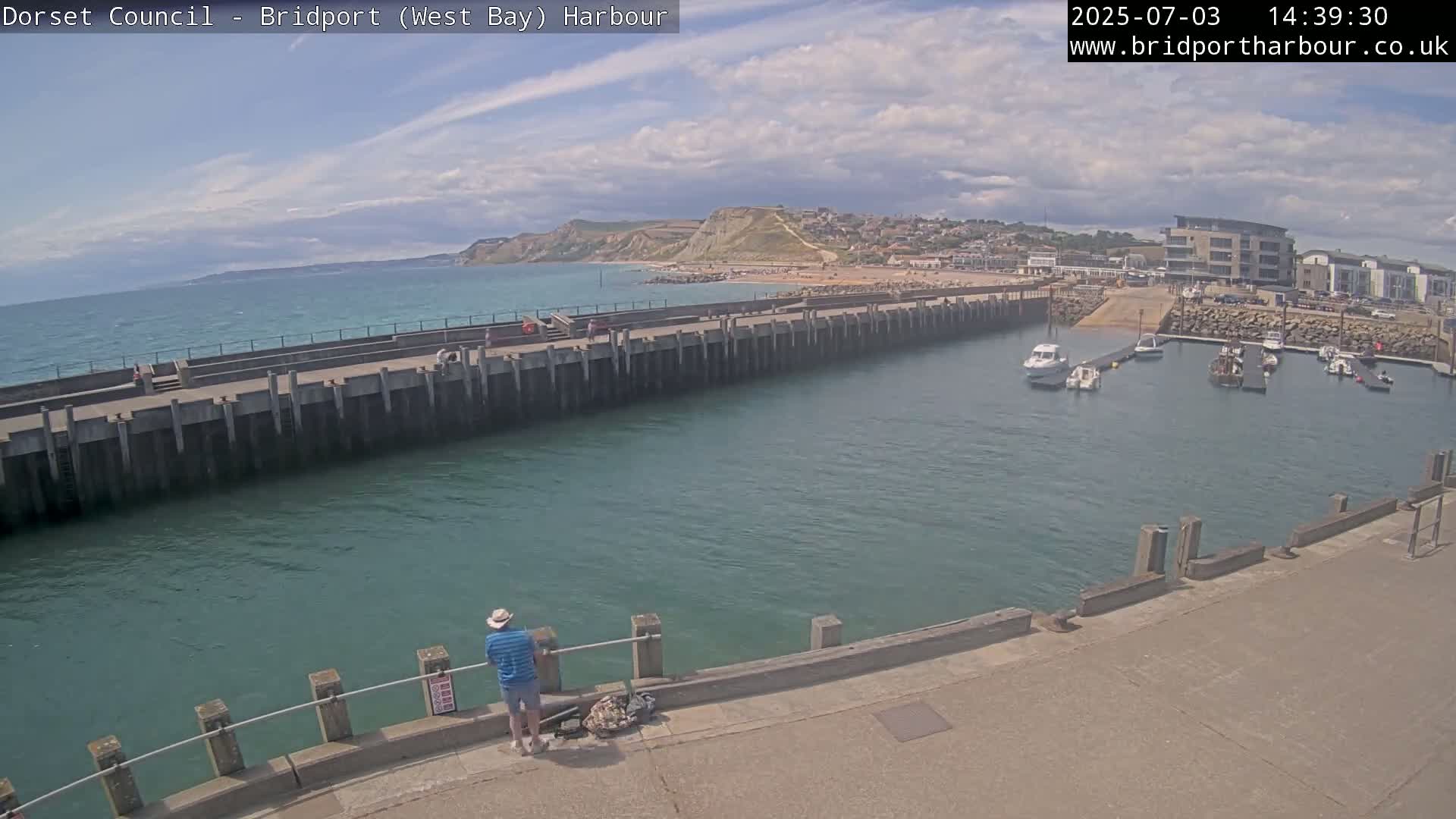 Bridport Harbour West Beach Live Cam - Bridport, Dorset, South West, England, United Kingdom