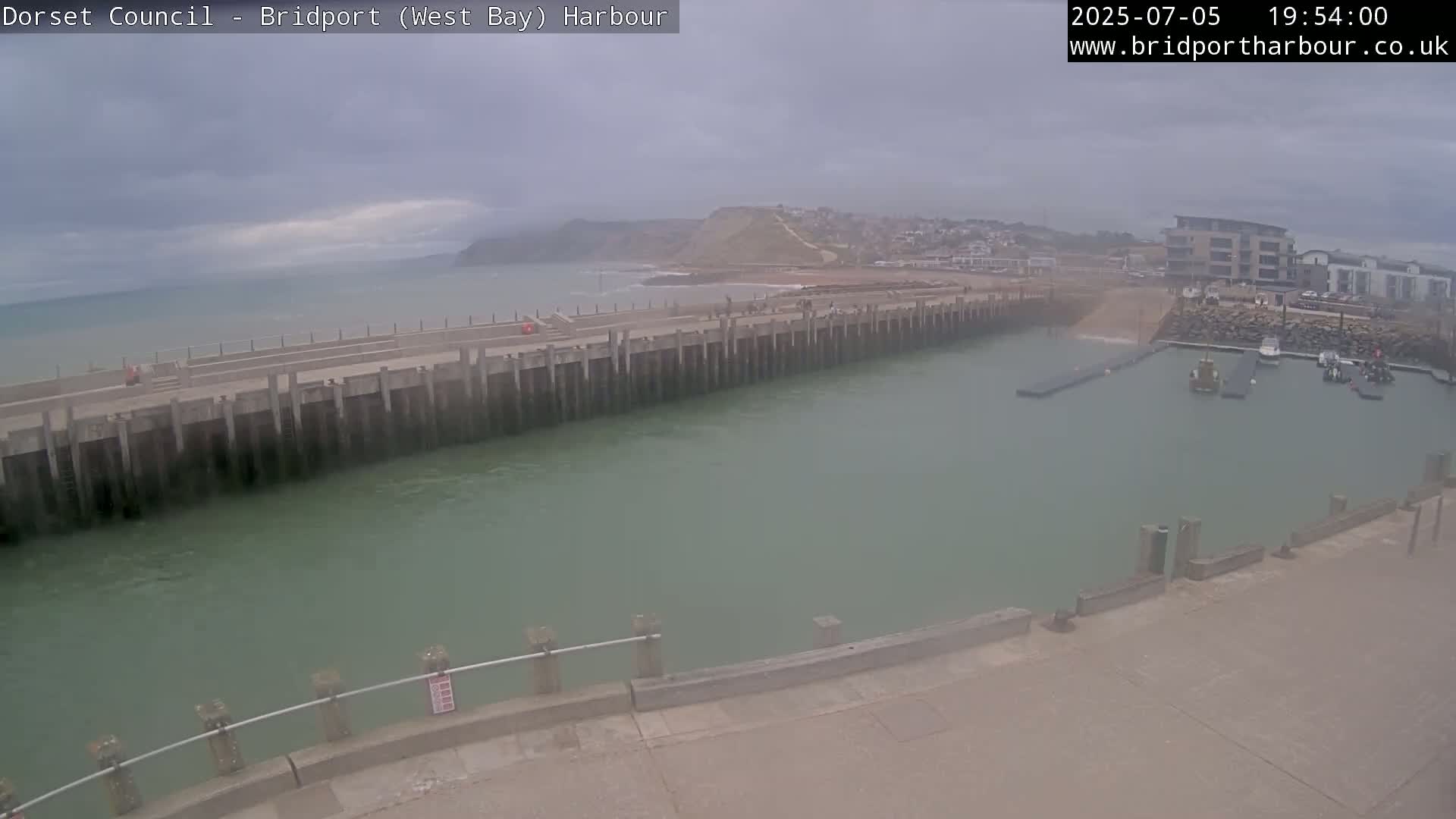 Bridport Harbour West Beach Live Cam - Bridport, Dorset, South West, England, United Kingdom