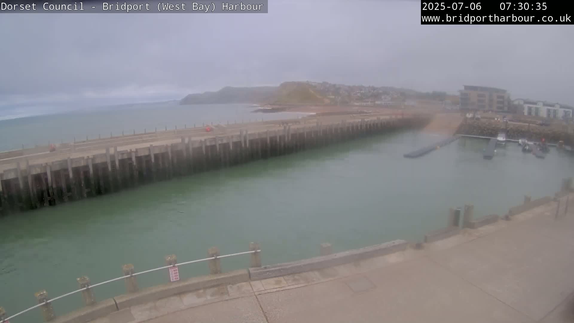 Bridport Harbour West Beach Live Cam - Bridport, Dorset, South West, England, United Kingdom