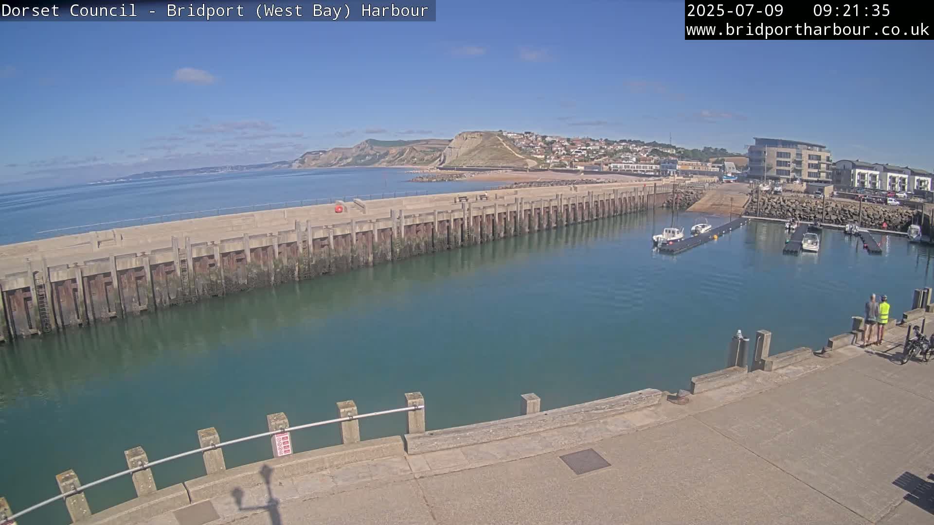 Bridport Harbour West Beach Live Cam - Bridport, Dorset, South West, England, United Kingdom