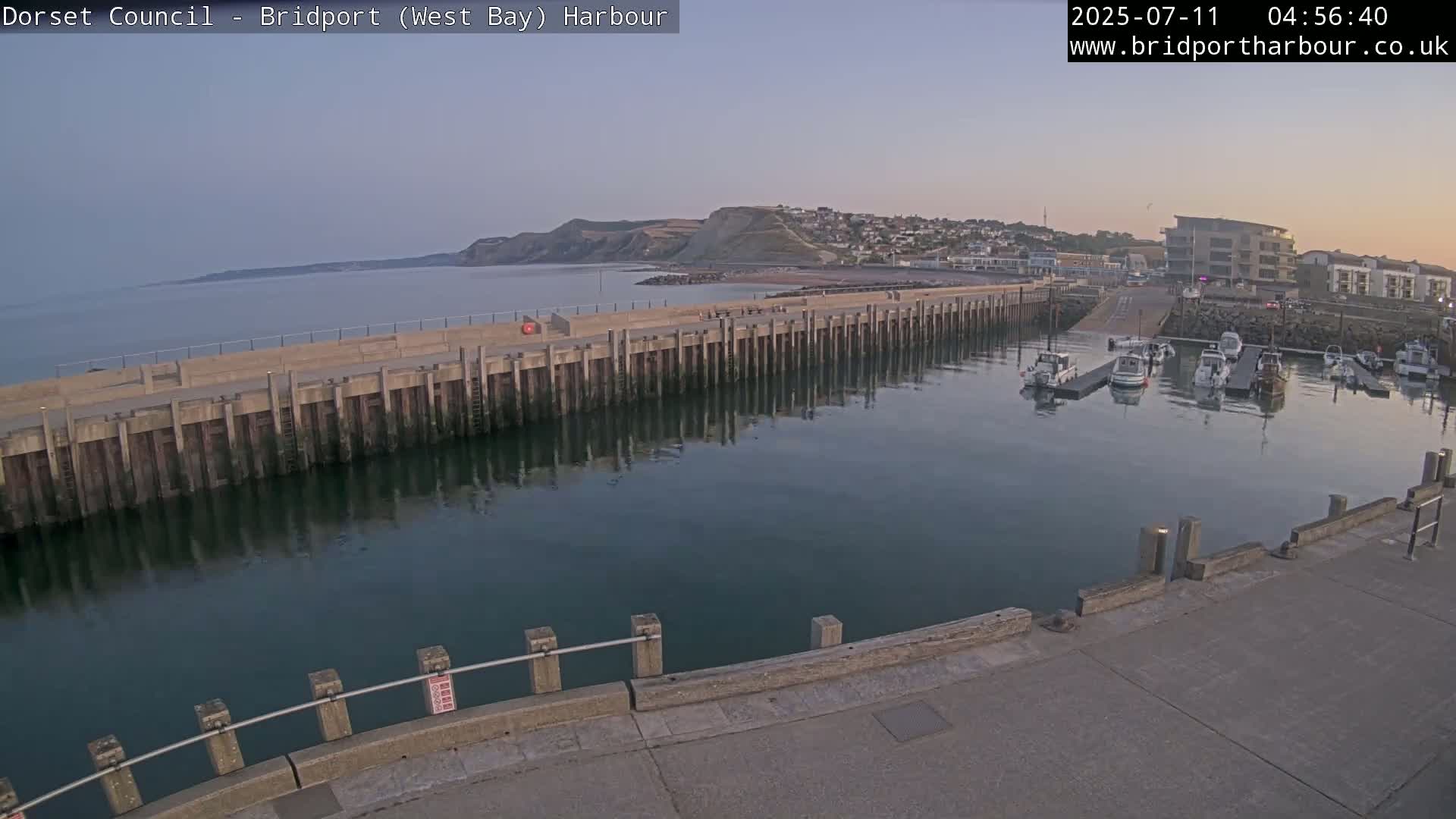 Bridport Harbour West Beach Live Cam - Bridport, Dorset, South West, England, United Kingdom
