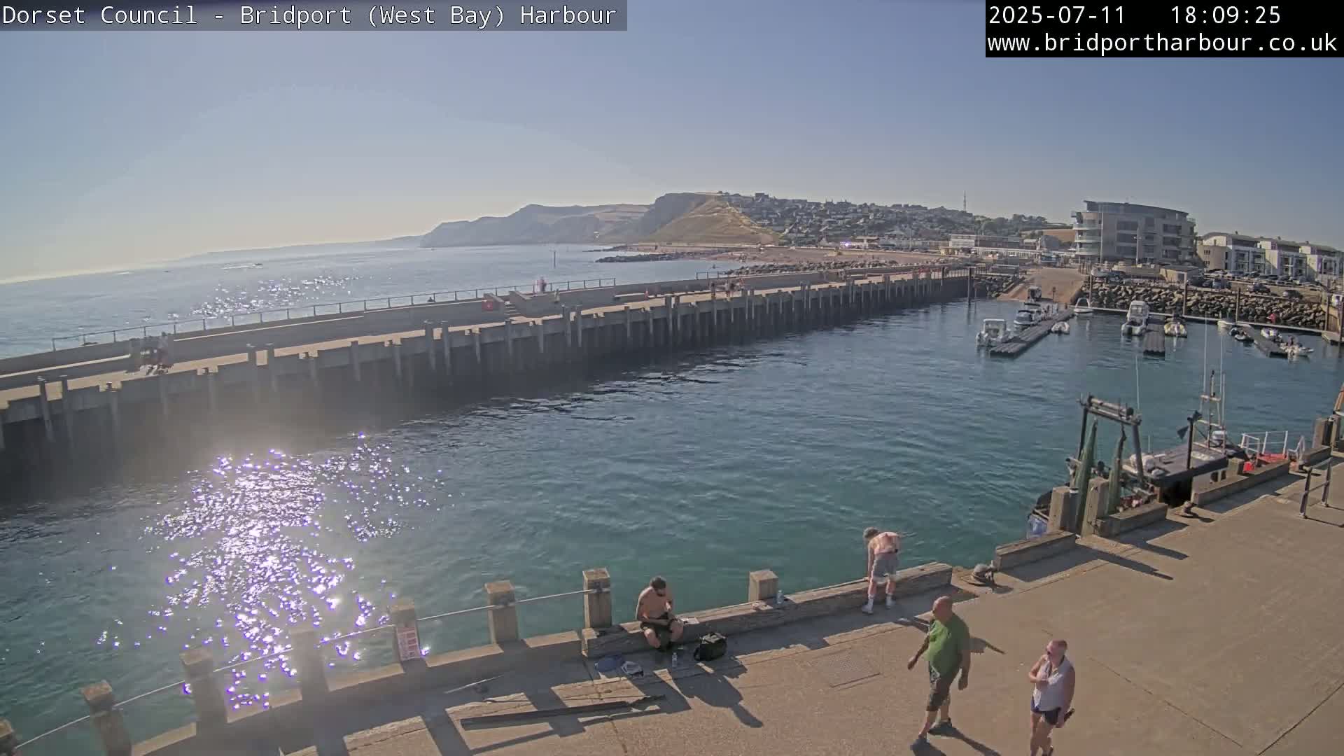Bridport Harbour West Beach Live Cam - Bridport, Dorset, South West, England, United Kingdom