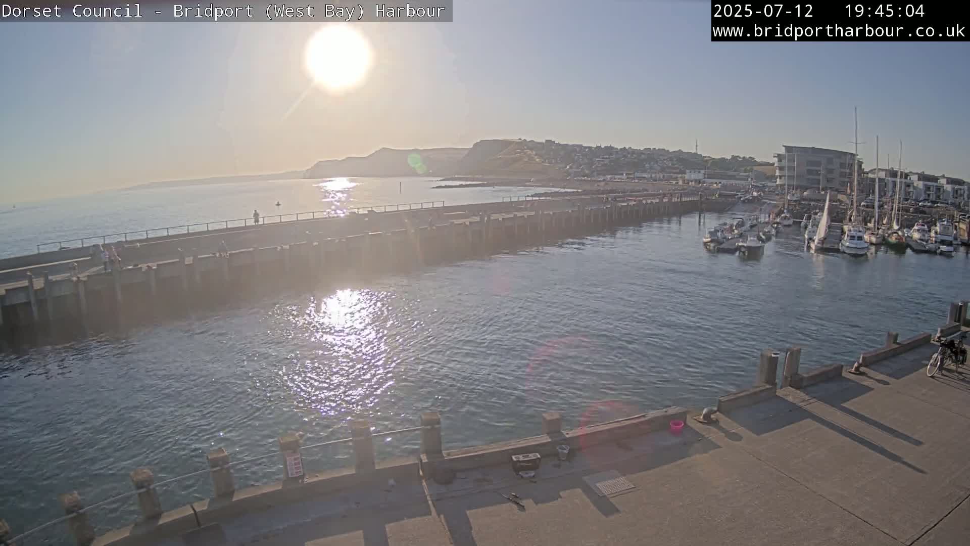 Bridport Harbour West Beach Live Cam - Bridport, Dorset, South West, England, United Kingdom