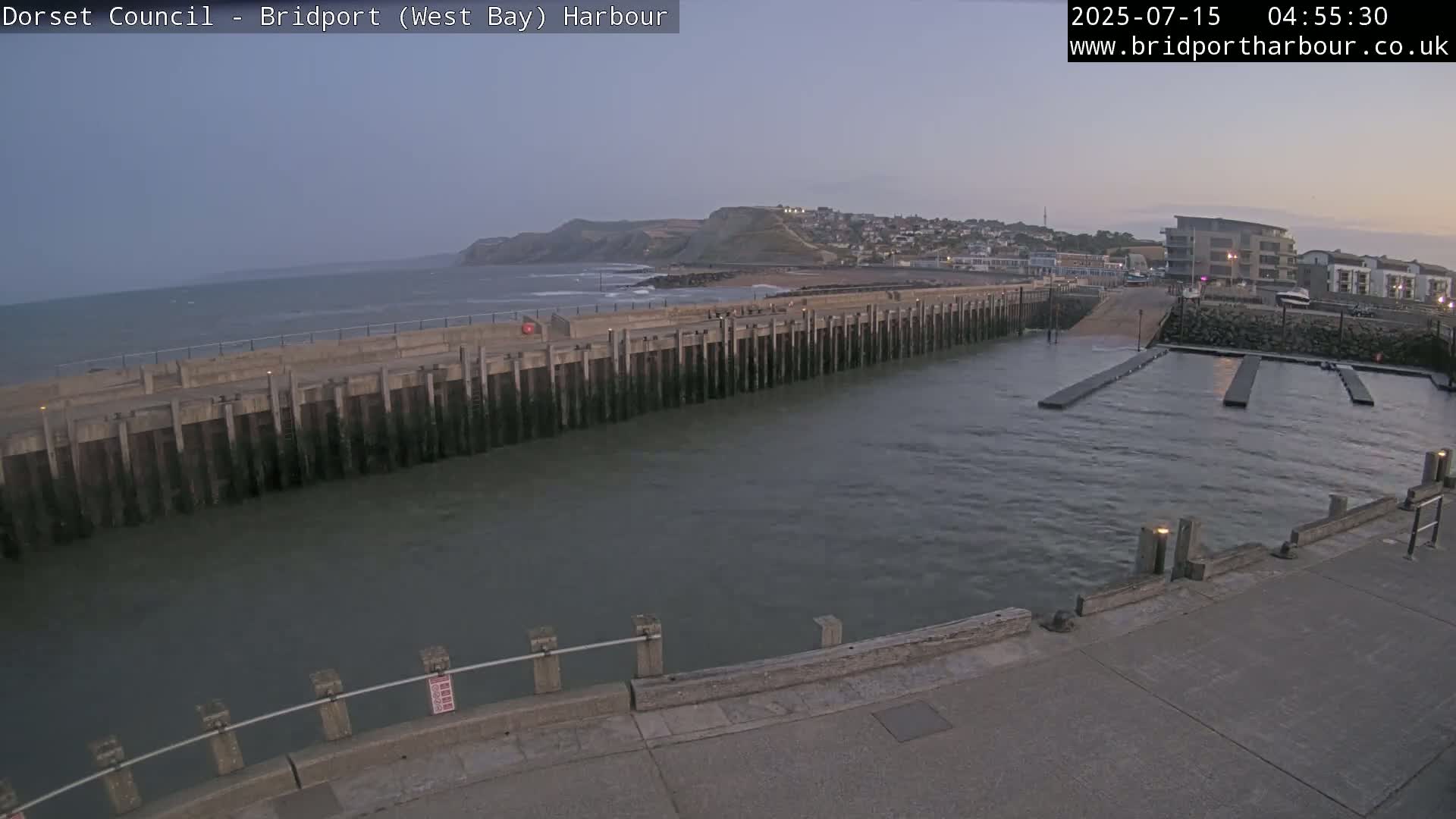 Bridport Harbour West Beach Live Cam - Bridport, Dorset, South West, England, United Kingdom
