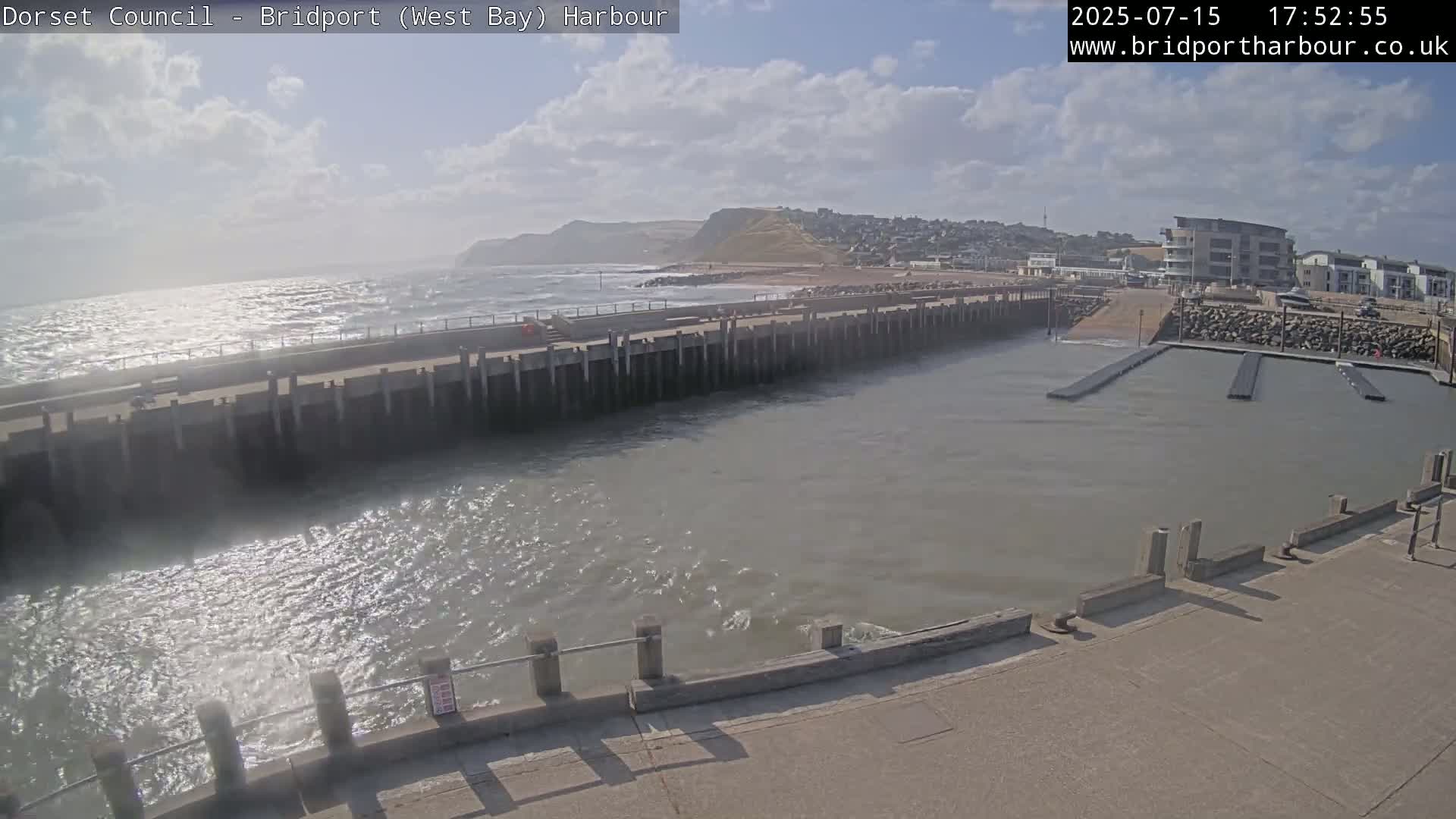 Bridport Harbour West Beach Live Cam - Bridport, Dorset, South West, England, United Kingdom