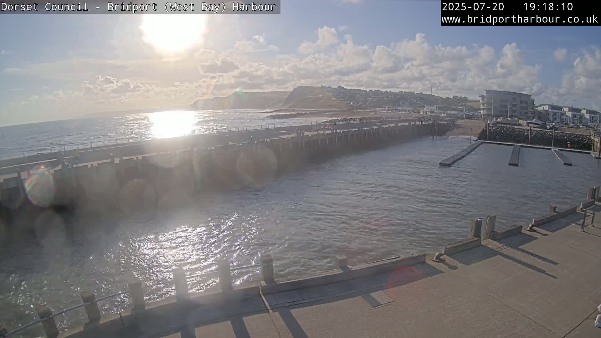 Bridport Harbour West Beach Live Cam - Bridport, Dorset, South West, England, United Kingdom