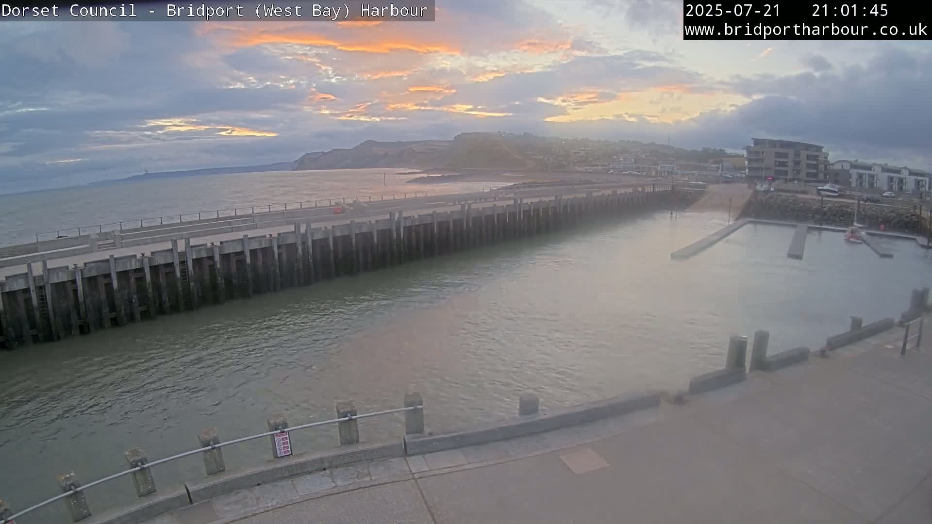 Bridport Harbour West Beach Live Cam - Bridport, Dorset, South West, England, United Kingdom