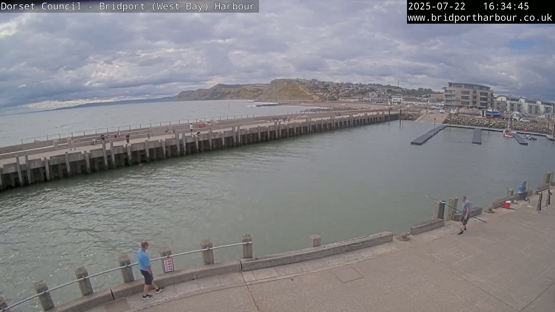 Bridport Harbour West Beach Live Cam - Bridport, Dorset, South West, England, United Kingdom