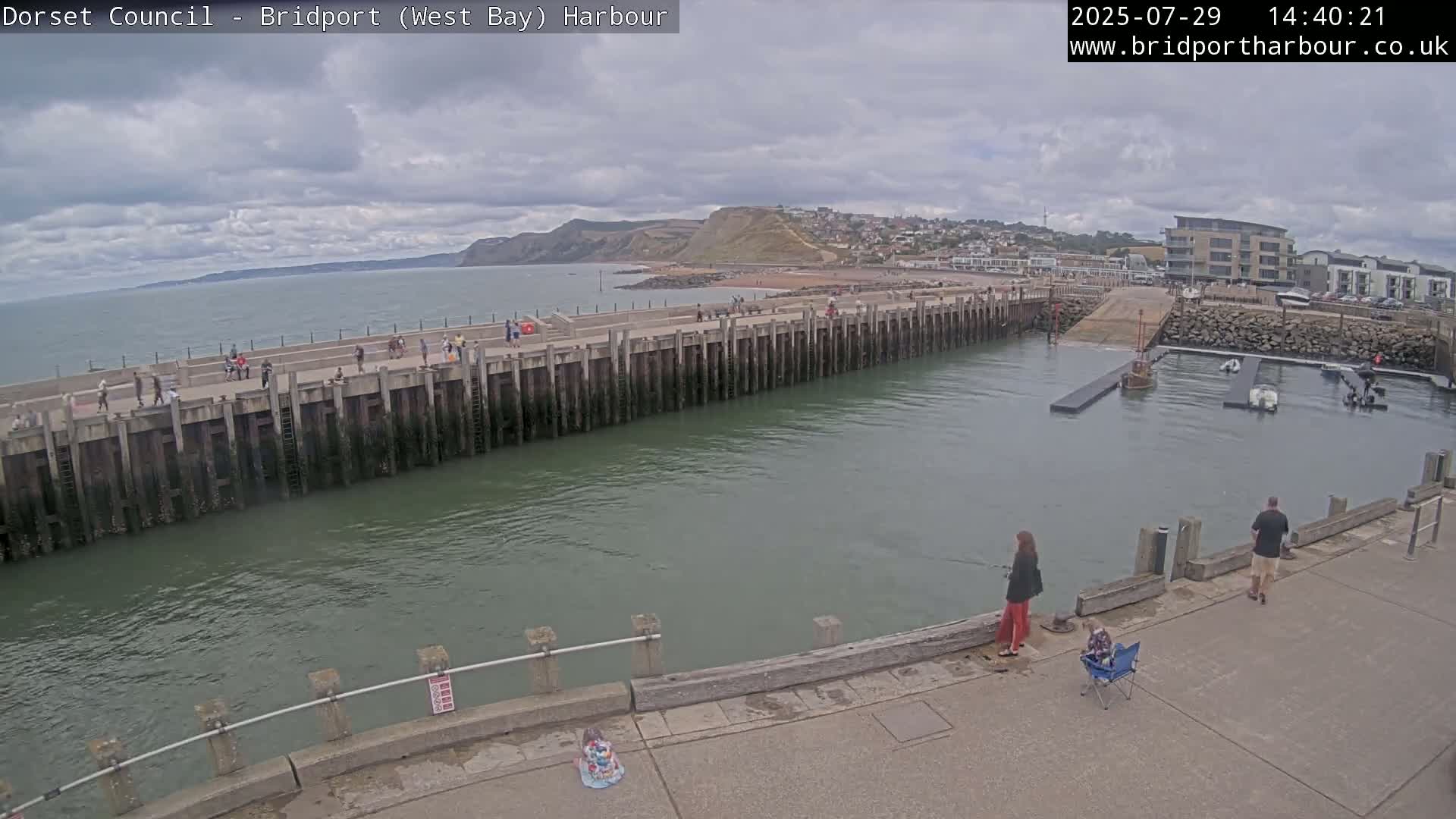 Bridport Harbour West Beach Live Cam - Bridport, Dorset, South West, England, United Kingdom
