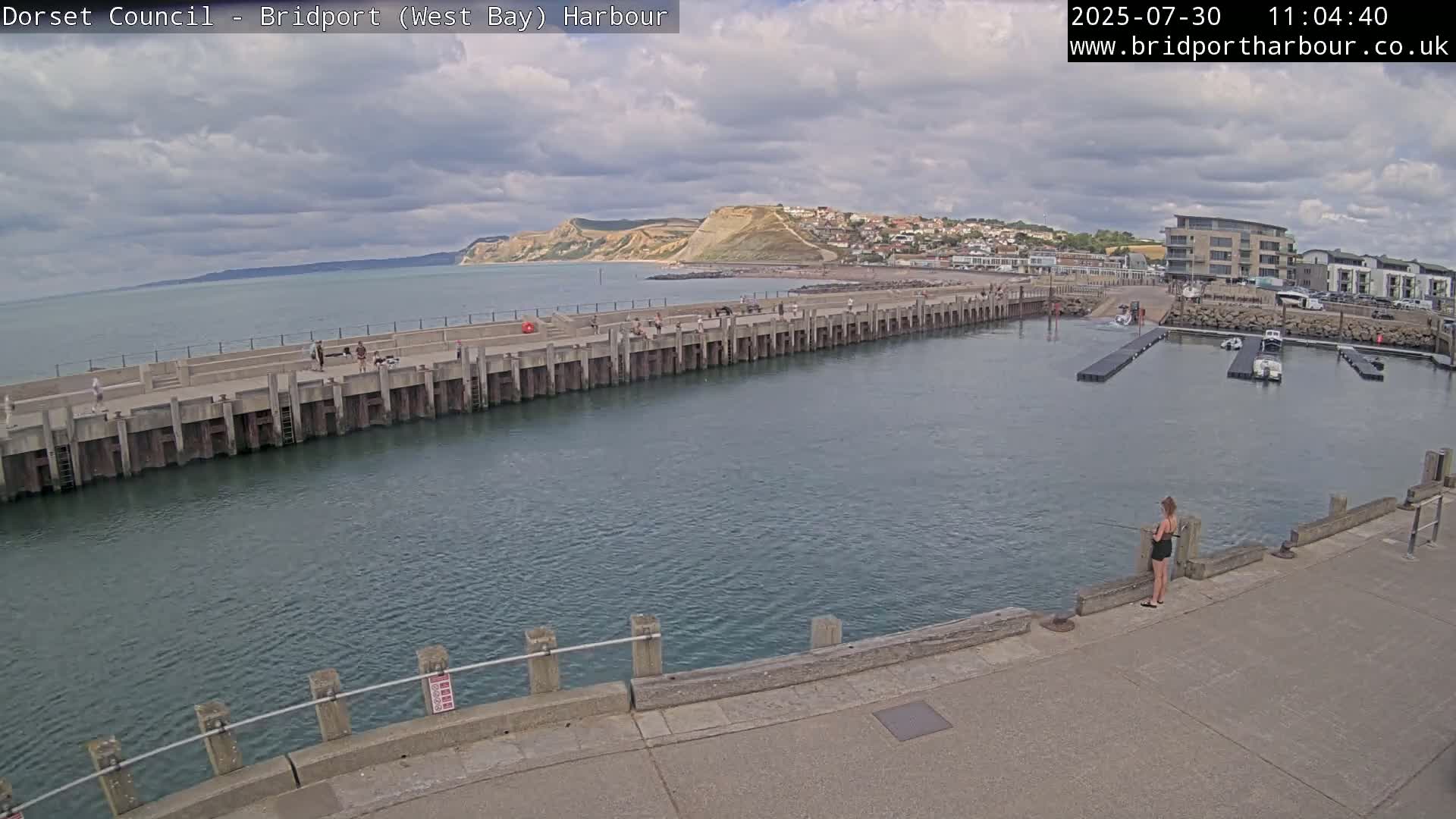 Bridport Harbour West Beach Live Cam - Bridport, Dorset, South West, England, United Kingdom