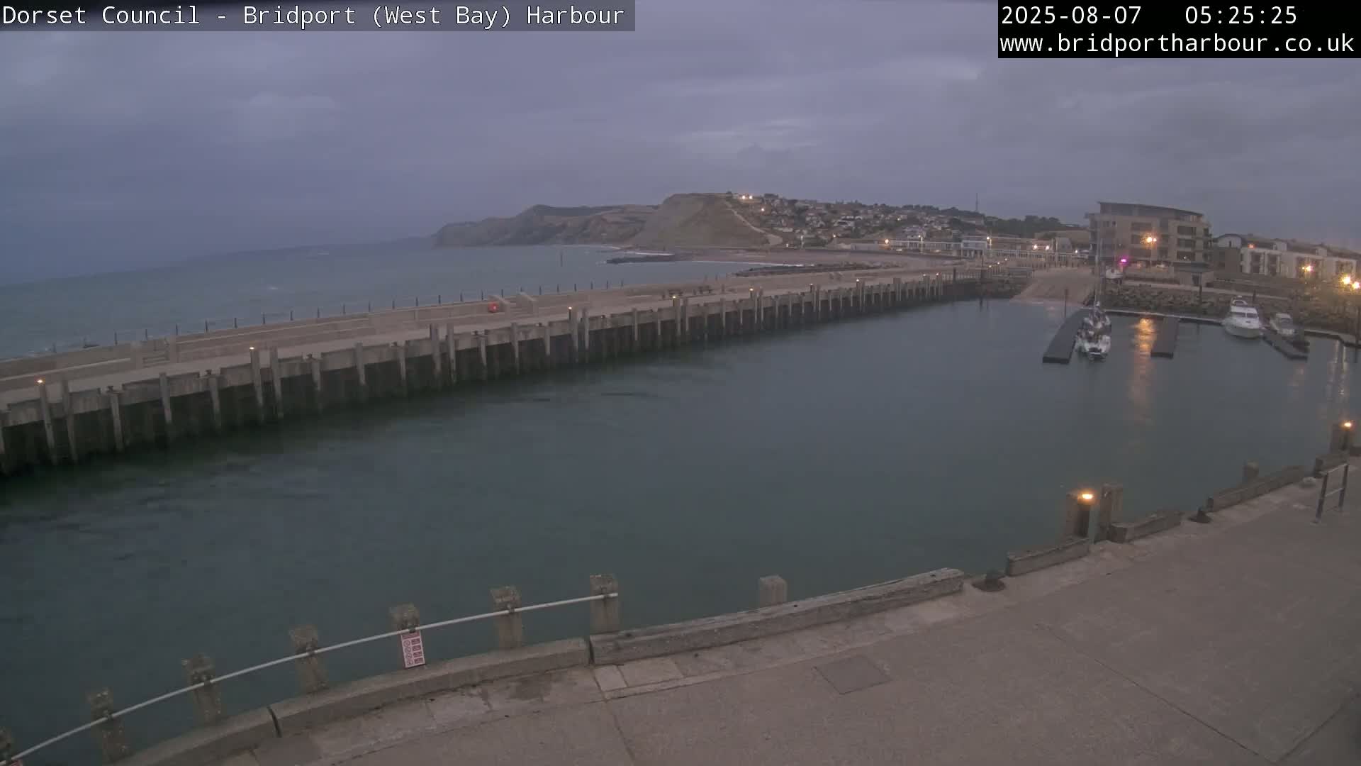 Bridport Harbour West Beach Live Cam - Bridport, Dorset, South West, England, United Kingdom