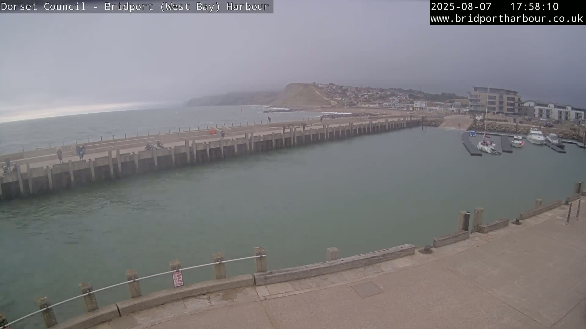 Bridport Harbour West Beach Live Cam - Bridport, Dorset, South West, England, United Kingdom