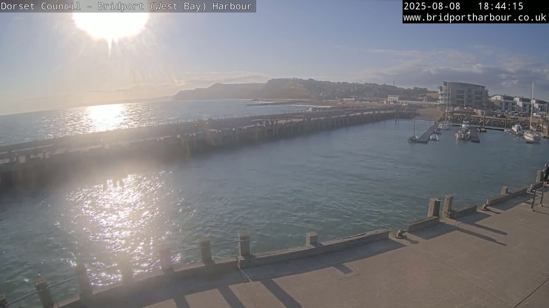 Bridport Harbour West Beach Live Cam - Bridport, Dorset, South West, England, United Kingdom