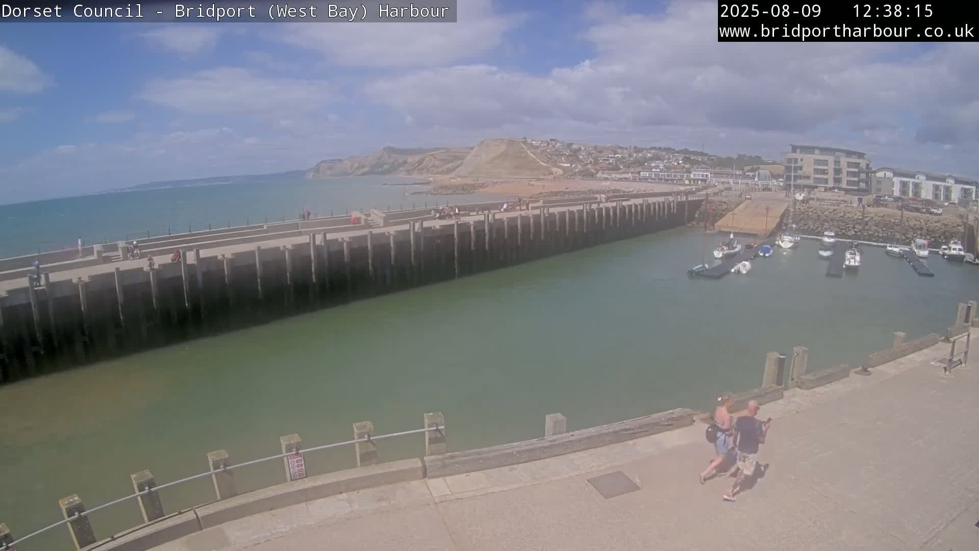 Bridport Harbour West Beach Live Cam - Bridport, Dorset, South West, England, United Kingdom