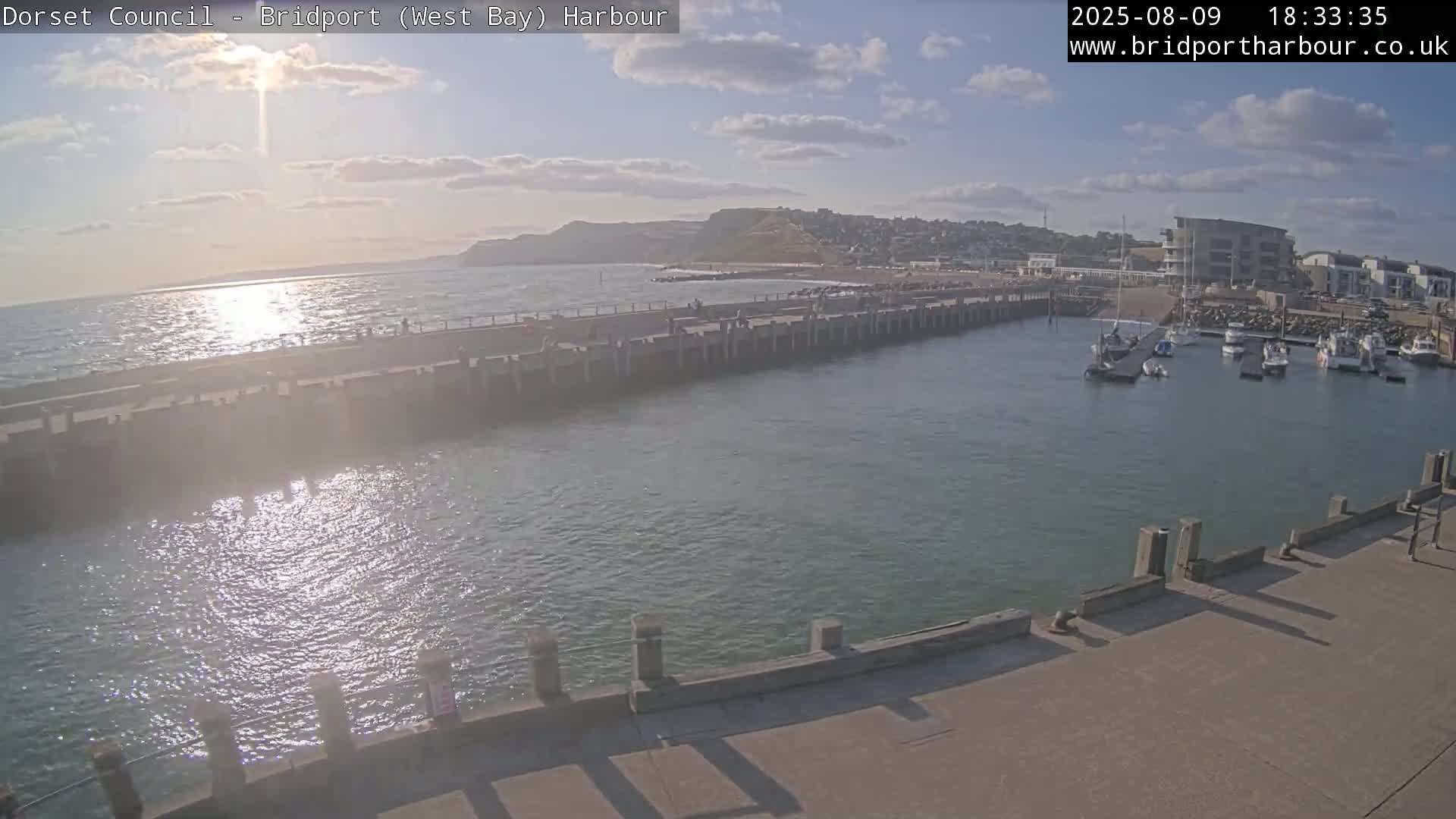 Bridport Harbour West Beach Live Cam - Bridport, Dorset, South West, England, United Kingdom